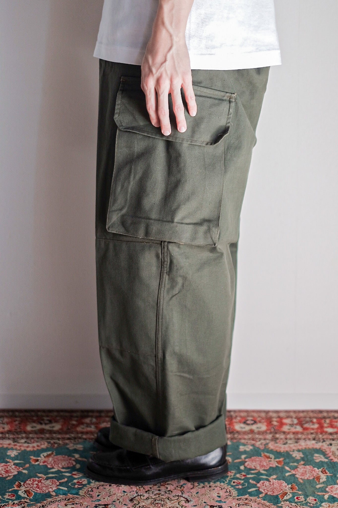 【~50's】French Air Force M47 Field Trousers Size.84XL "Le Pigeon Voyageur" "Dead Stock"