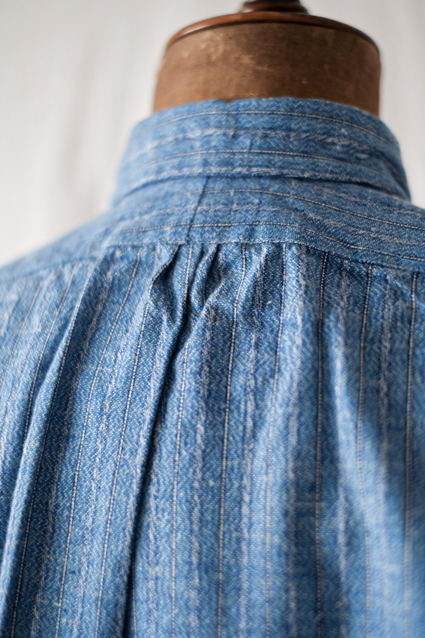 【~30's】French Vintage Grandpa Shirt "Dead Stock"