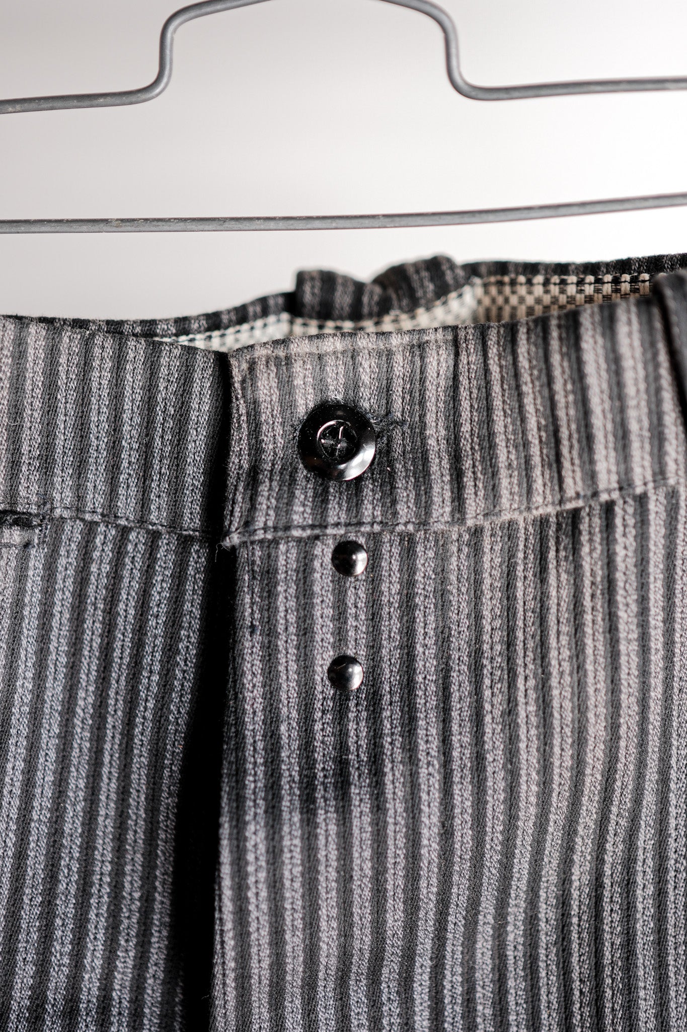 【~50's】French Vintage Cotton Striped Work Pants "Dead Stock"
