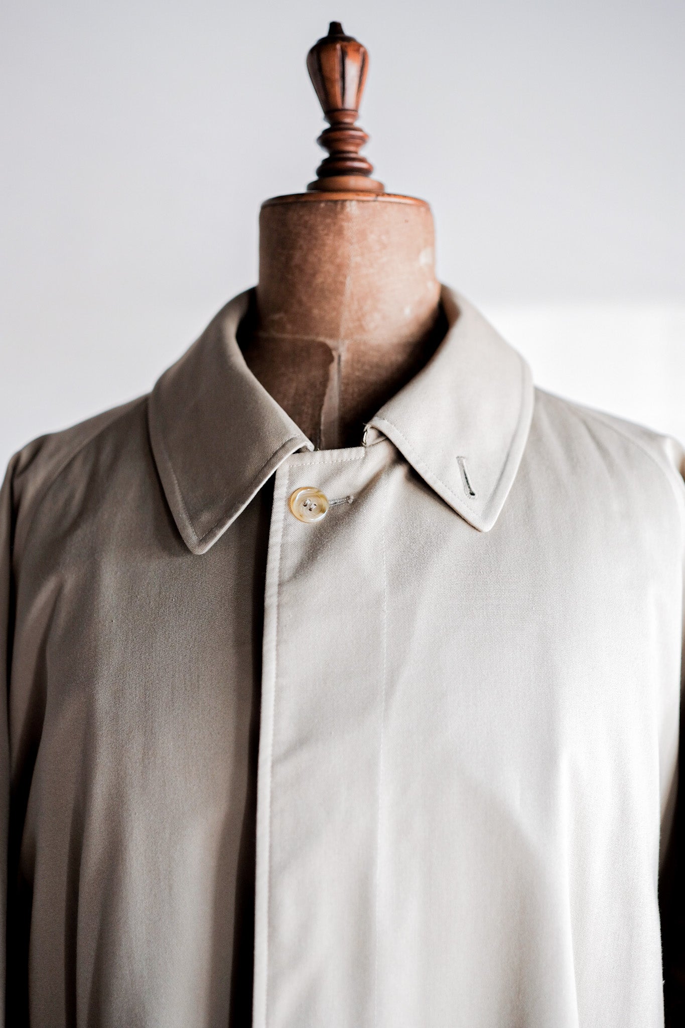 【~80's】Vintage Burberry's Single Raglan Rider Coat Size.52RL