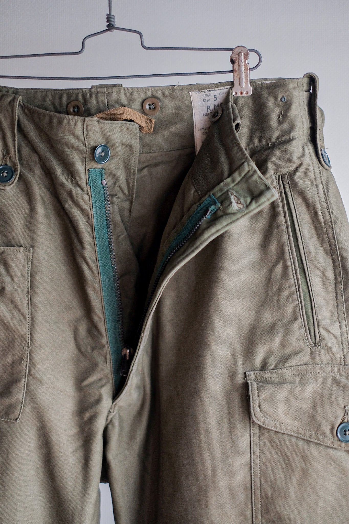 【~60's】British Army 1960 Pattern Combat Trousers Size.5