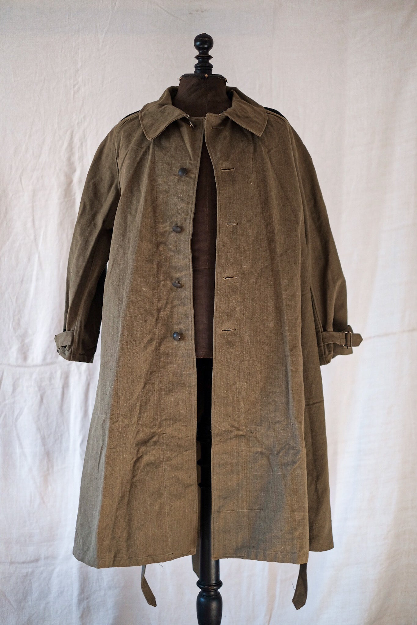 【~50's】French Army M35 Motorcycle Coat Size.1 "Dead Stock"