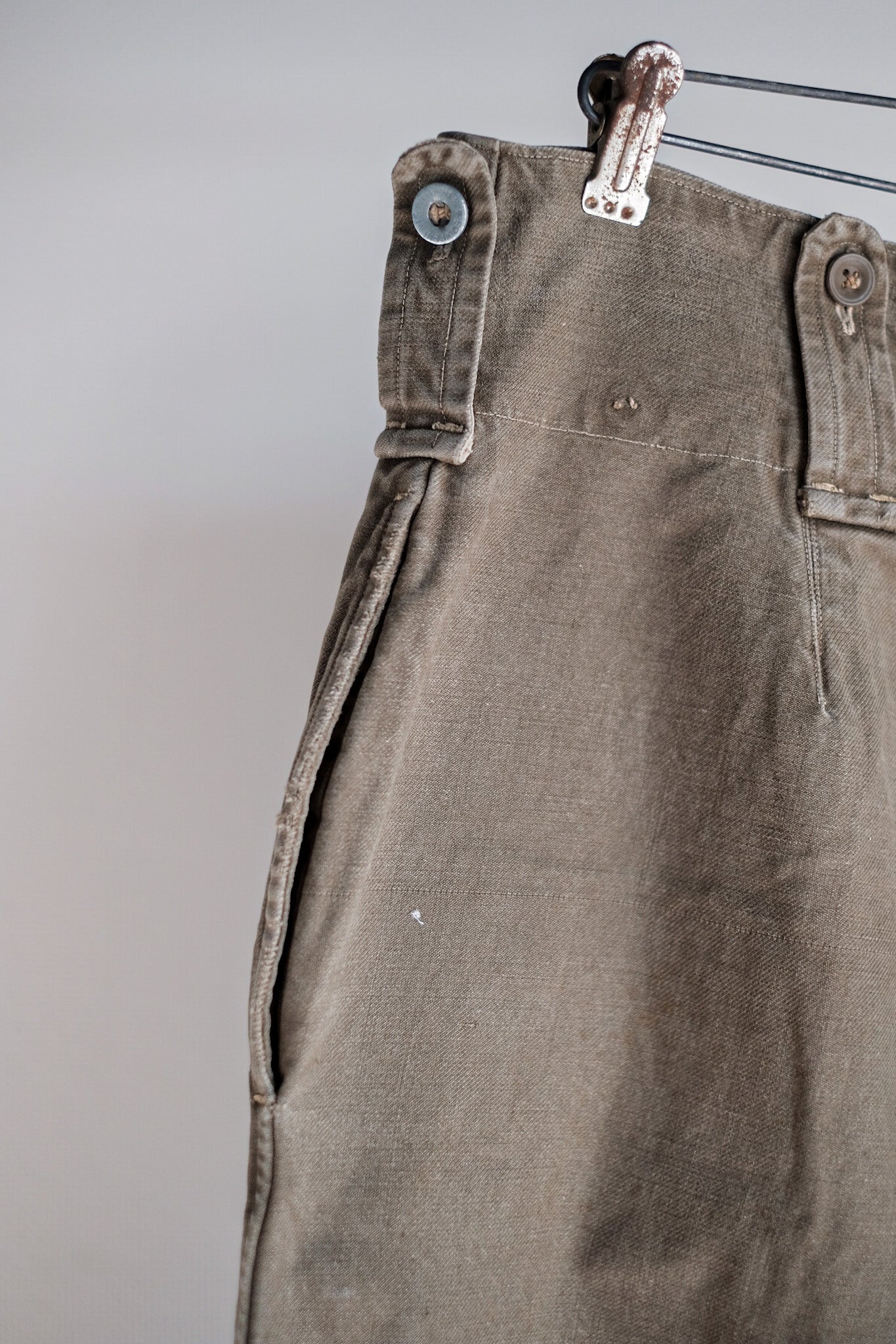 【~40's】French Army M44 Field Trousers Size.84XC