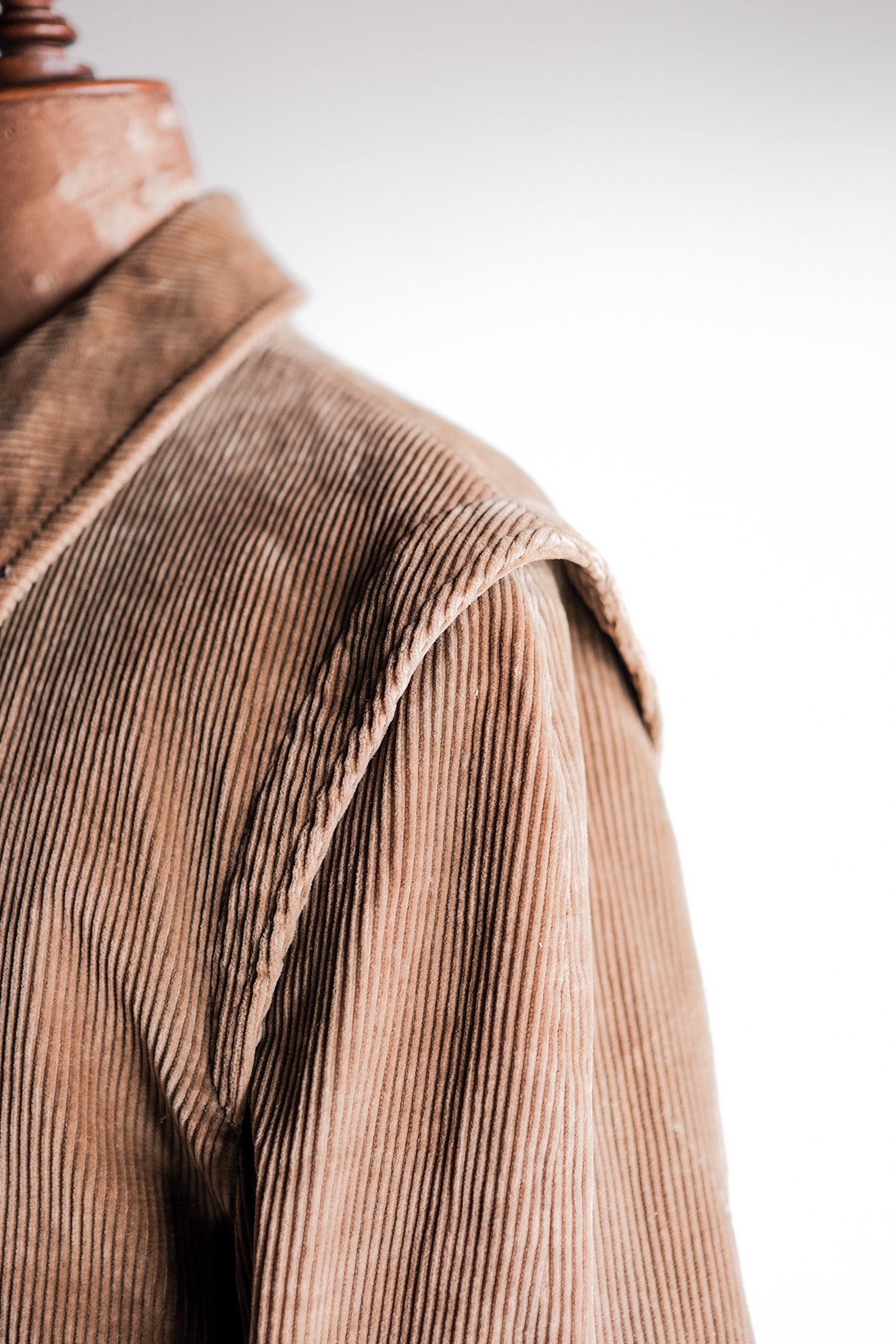 【~80's】Old INVERTERE Brown Corduroy Jacket With Chin Strap