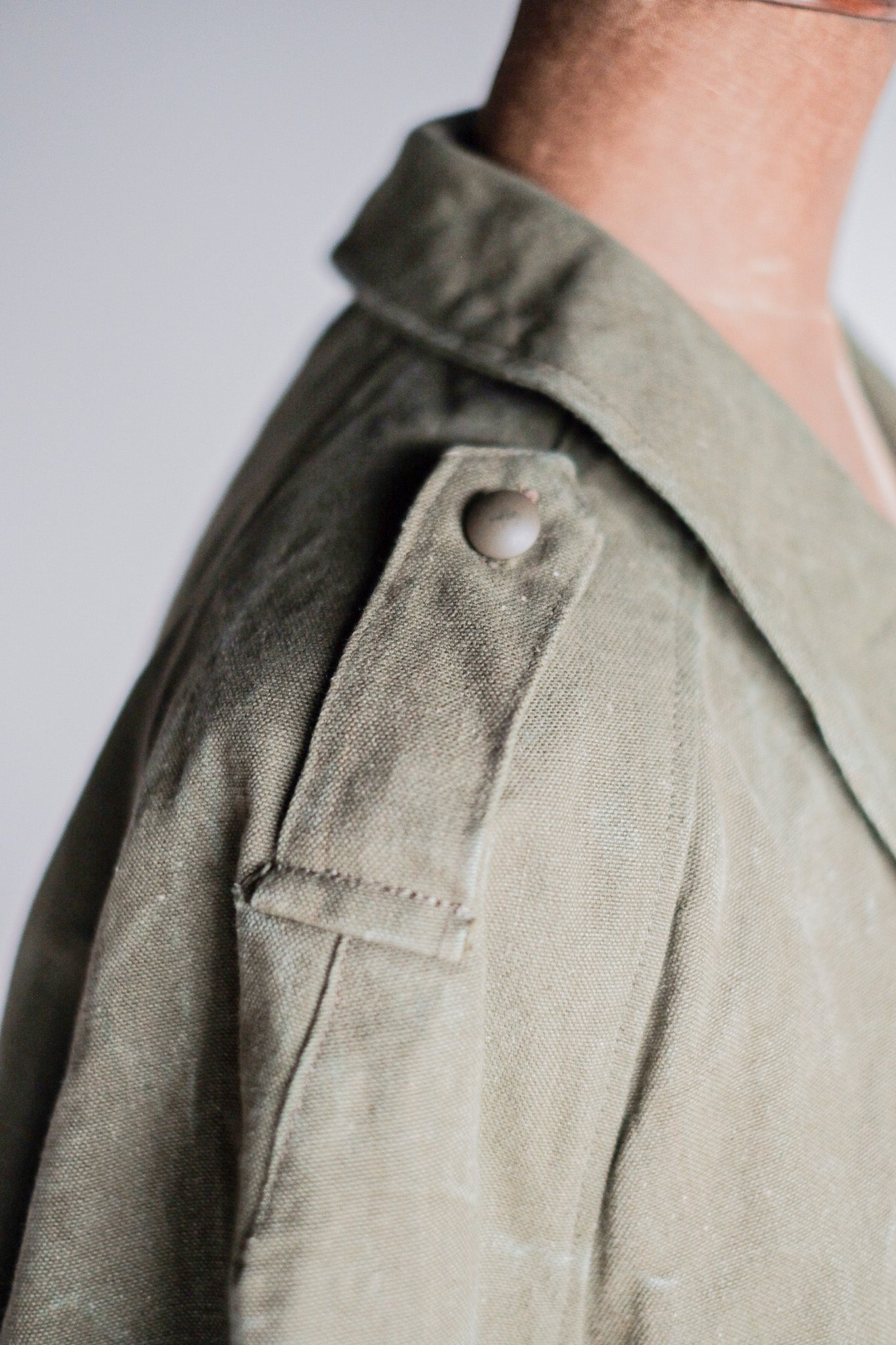 【~50's】French Army M35 Motorcycle Coat Size.2 "Dead Stock"