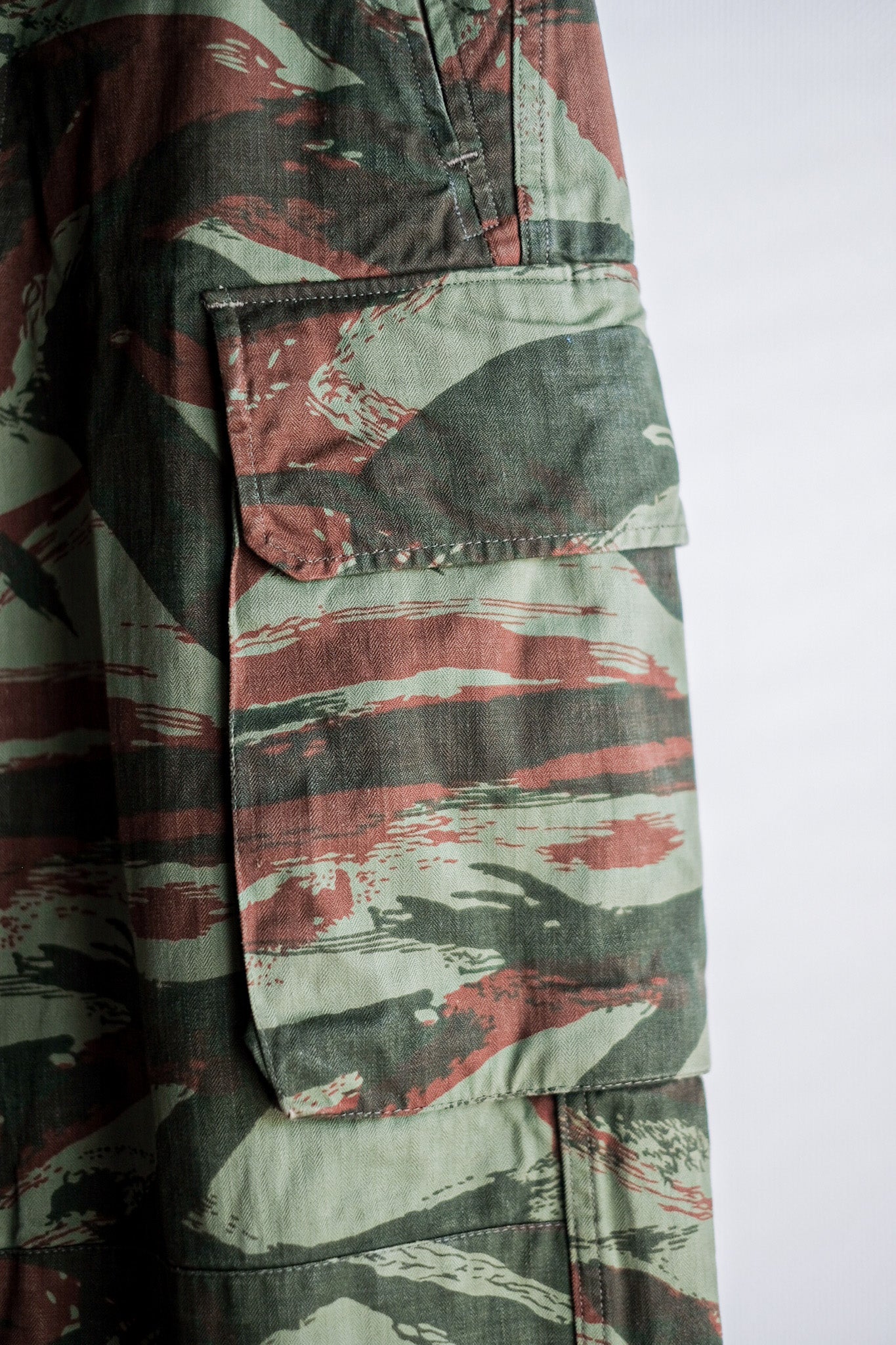 【~60's】French Army M47 Lizard Camo Field Trousers Size.76M
