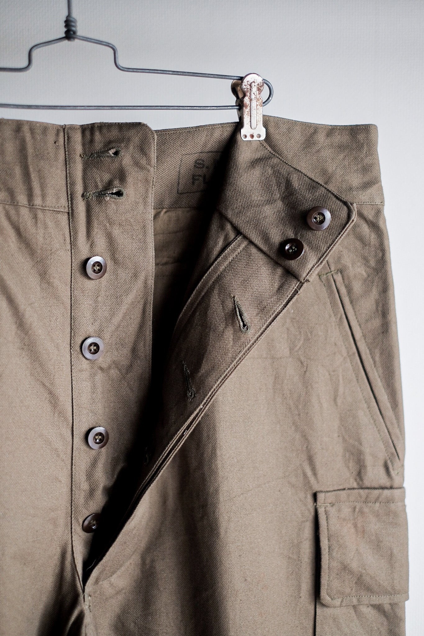 【~50's】French Army M47 Field Trousers Size.96C "Dead Stock"