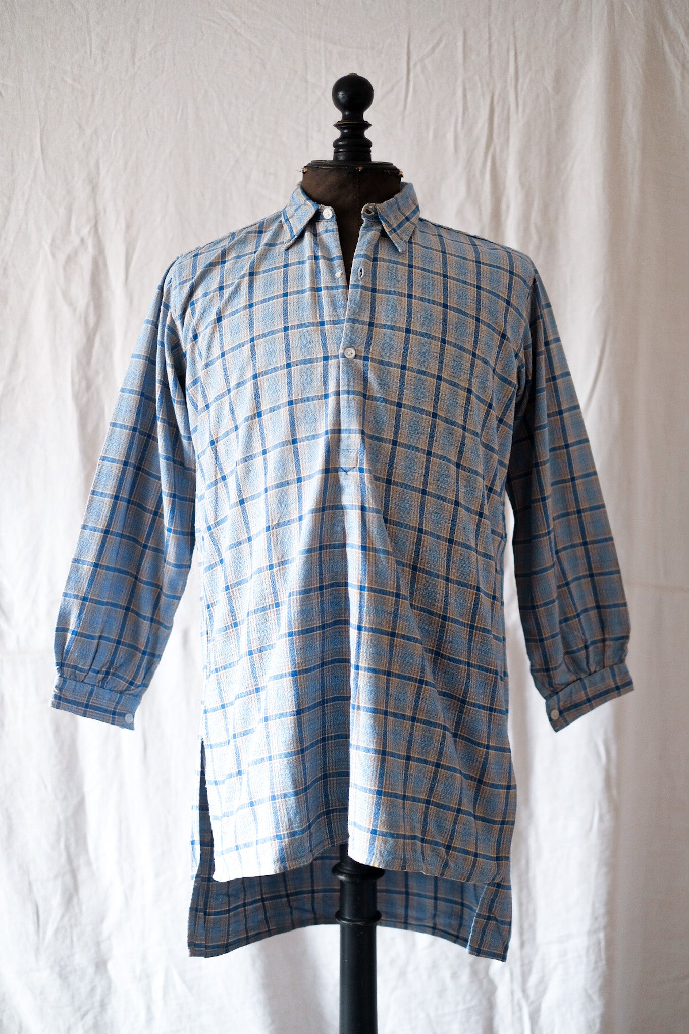 【~40's】French Vintage Grandpa Shirt