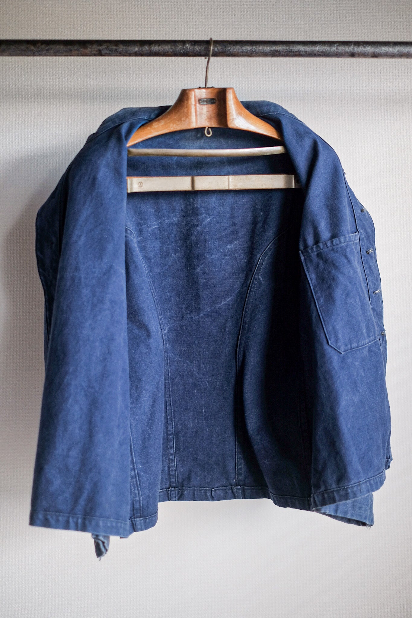 【~30's】French Vintage Indigo Metis Fireman Jacket