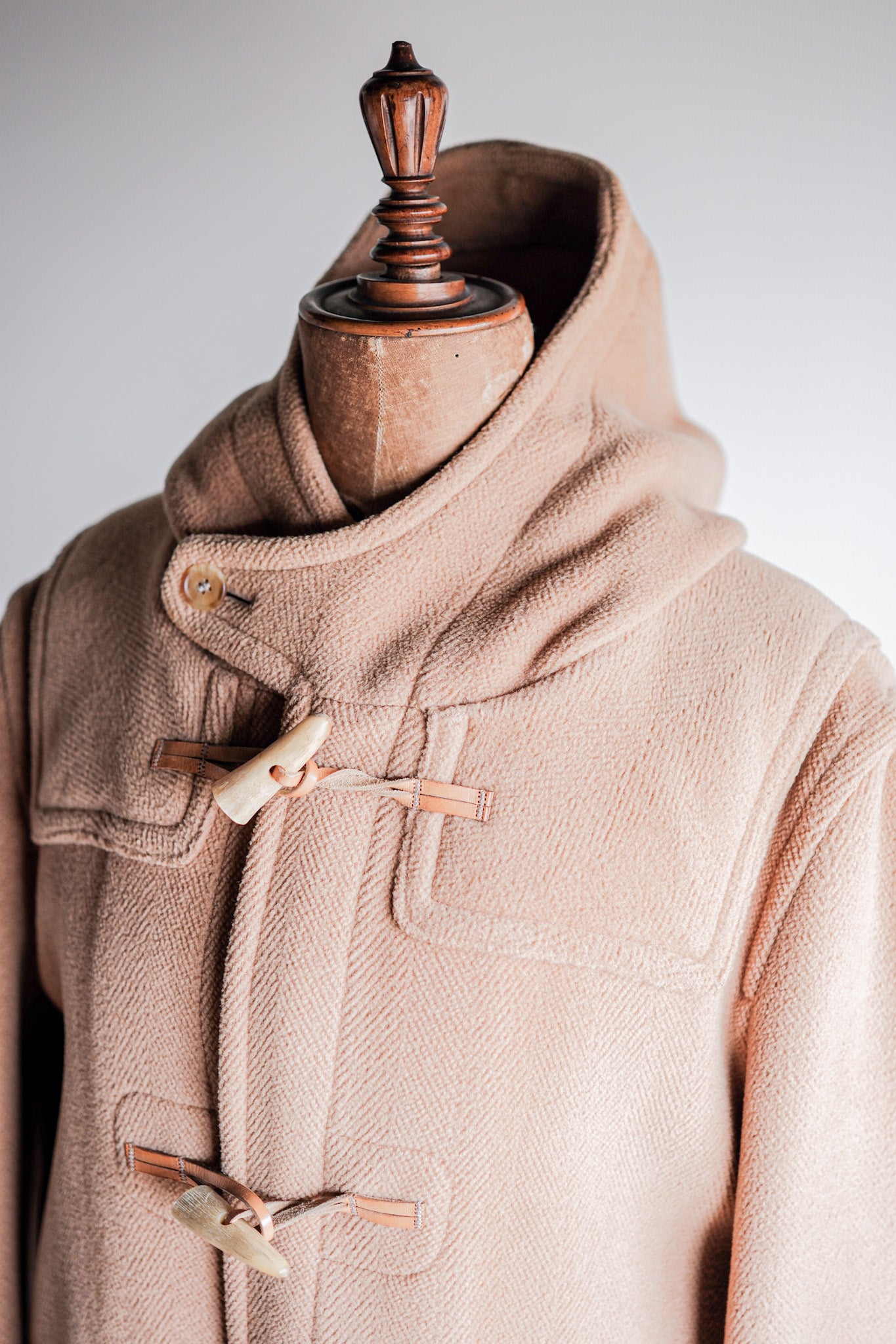 【~90's】Old INVERTERE Wool Duffle Coat "Moorbrook"
