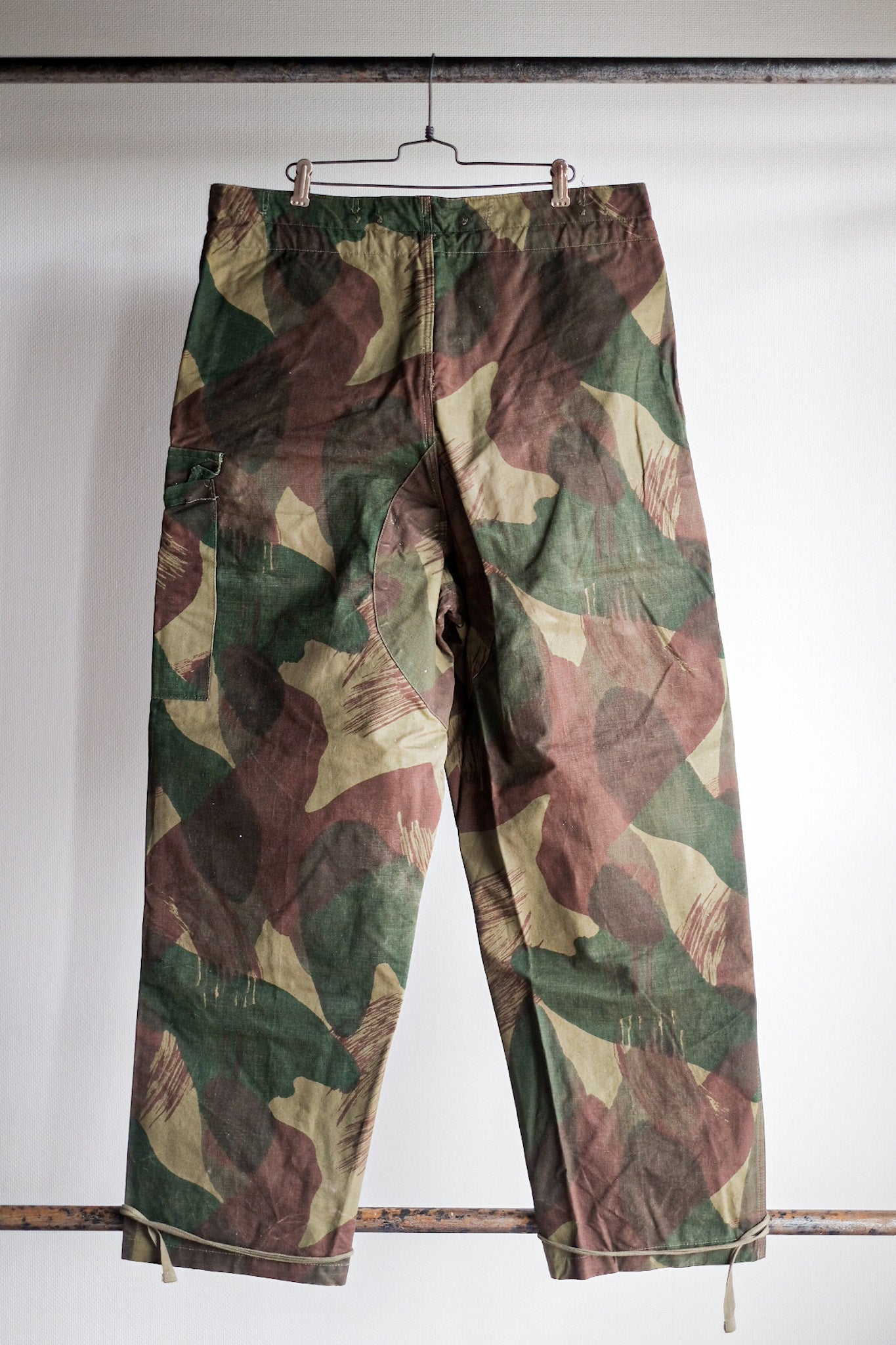 【~50's】Belgium Army Brushstroke Camo Airborne Pant Size.3