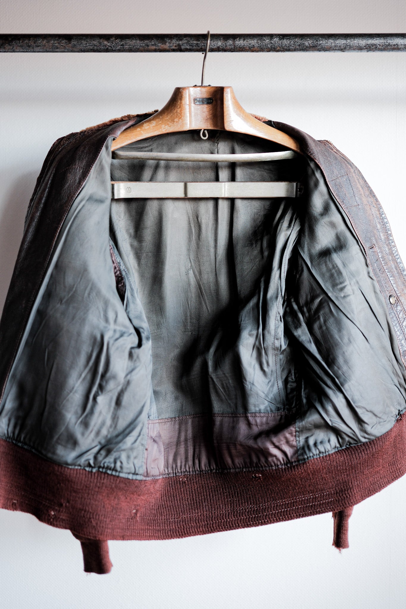 【~40's】U.S.NAVY M-422A Leather Flight Jacket