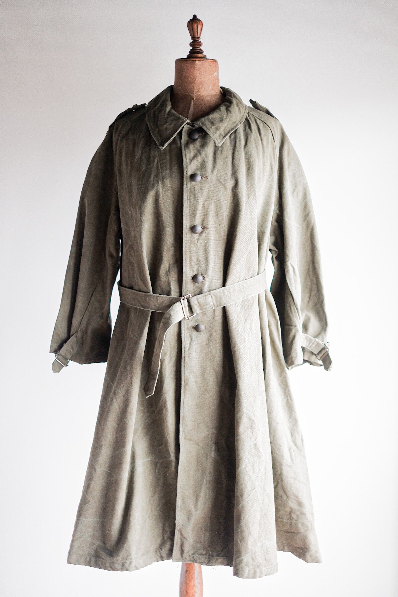 【~50's】French Army M35 Motorcycle Coat Size.2 "Dead Stock"