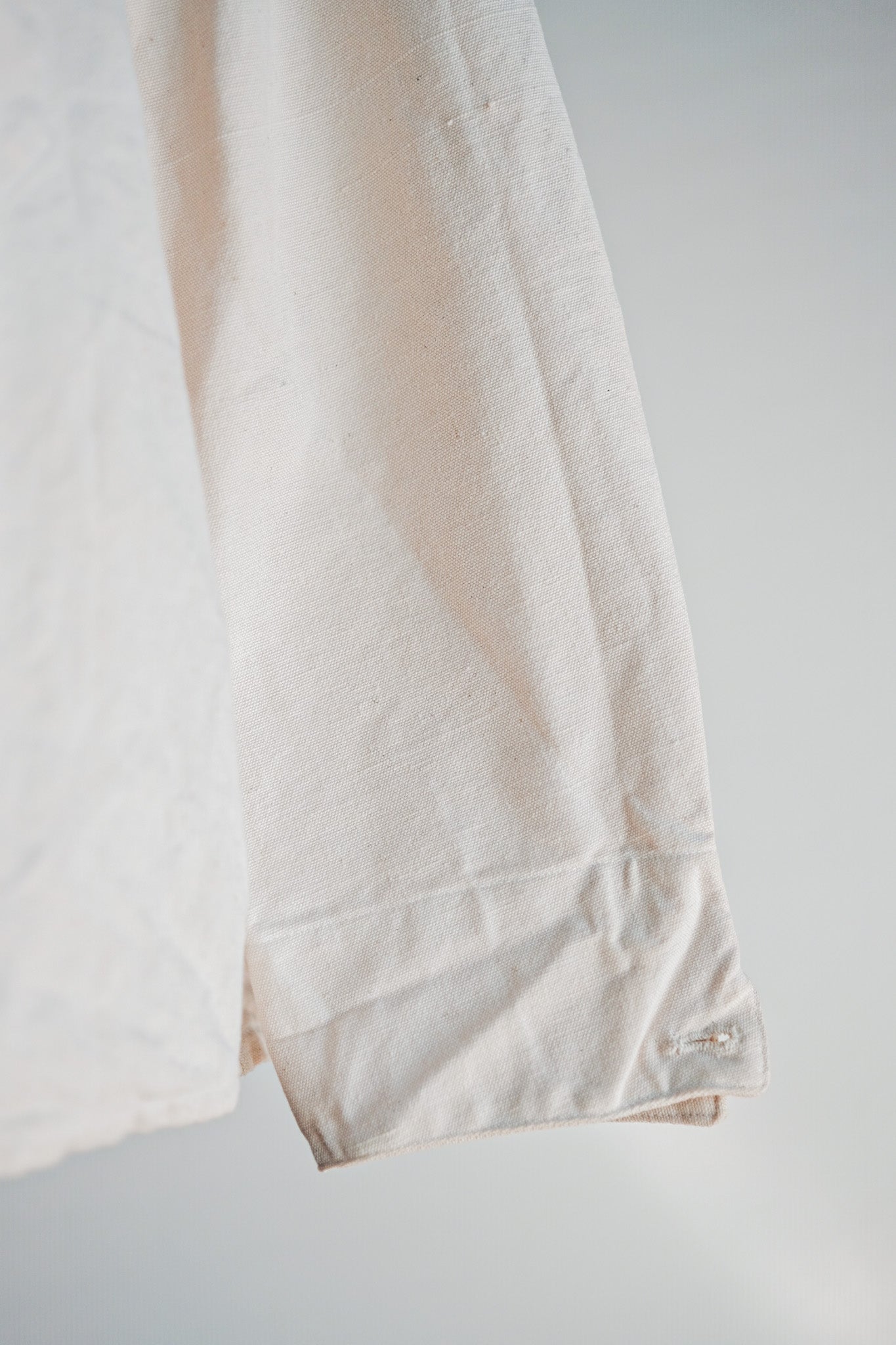 【~30's】French Navy Linen Sailor Smock "Dead Stock"