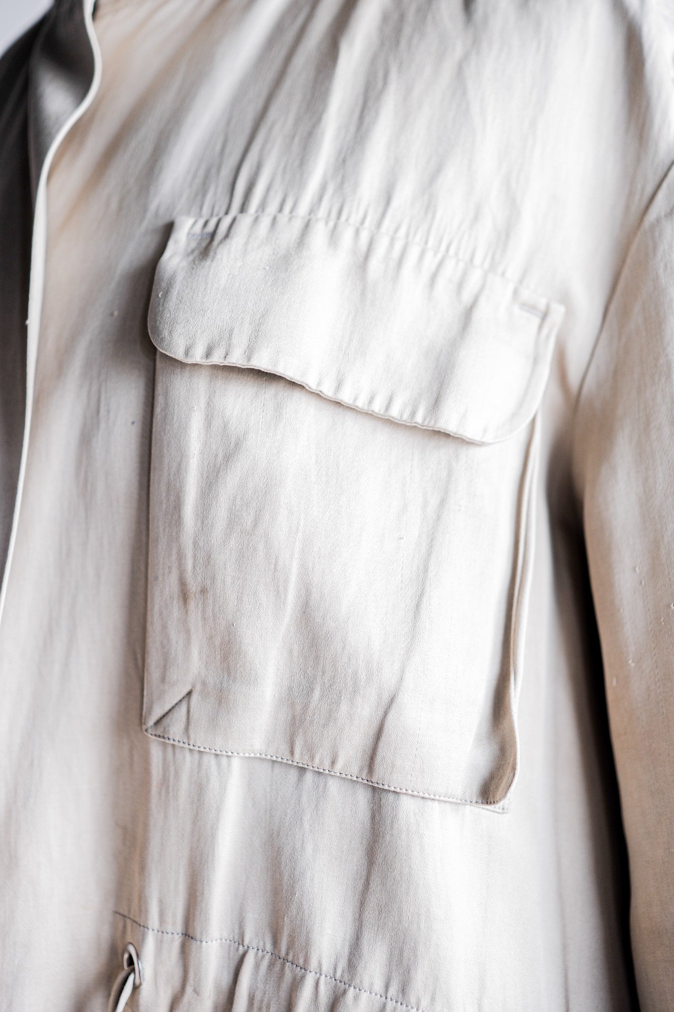 【~00's】Old Hermès Paris Linen Jacket by Martin Margiela Size.42