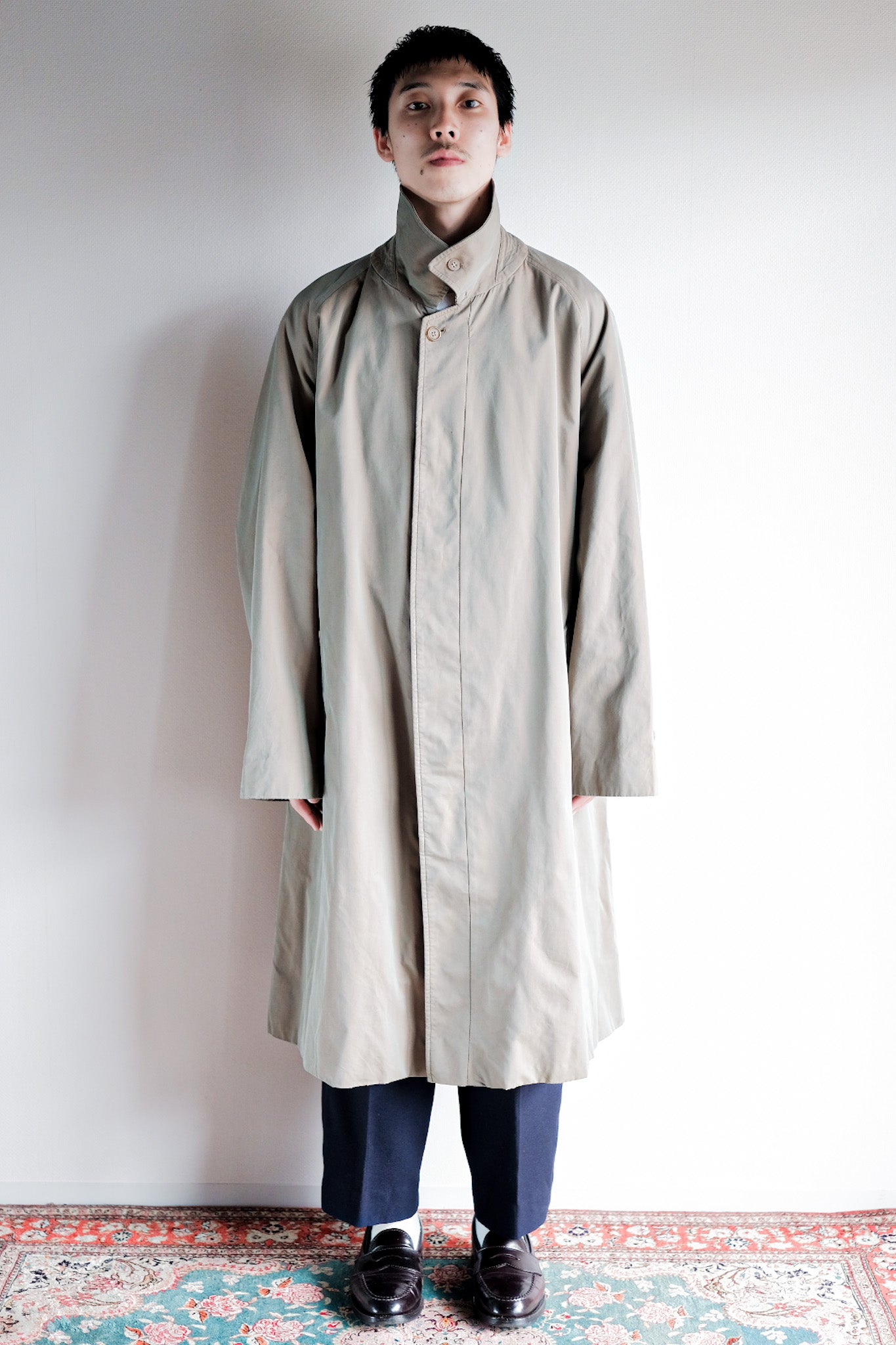 【~80's】Vintage Burberry's Single Raglan Balmacaan Coat C100 Size.58REG "TAMAMUSHI"