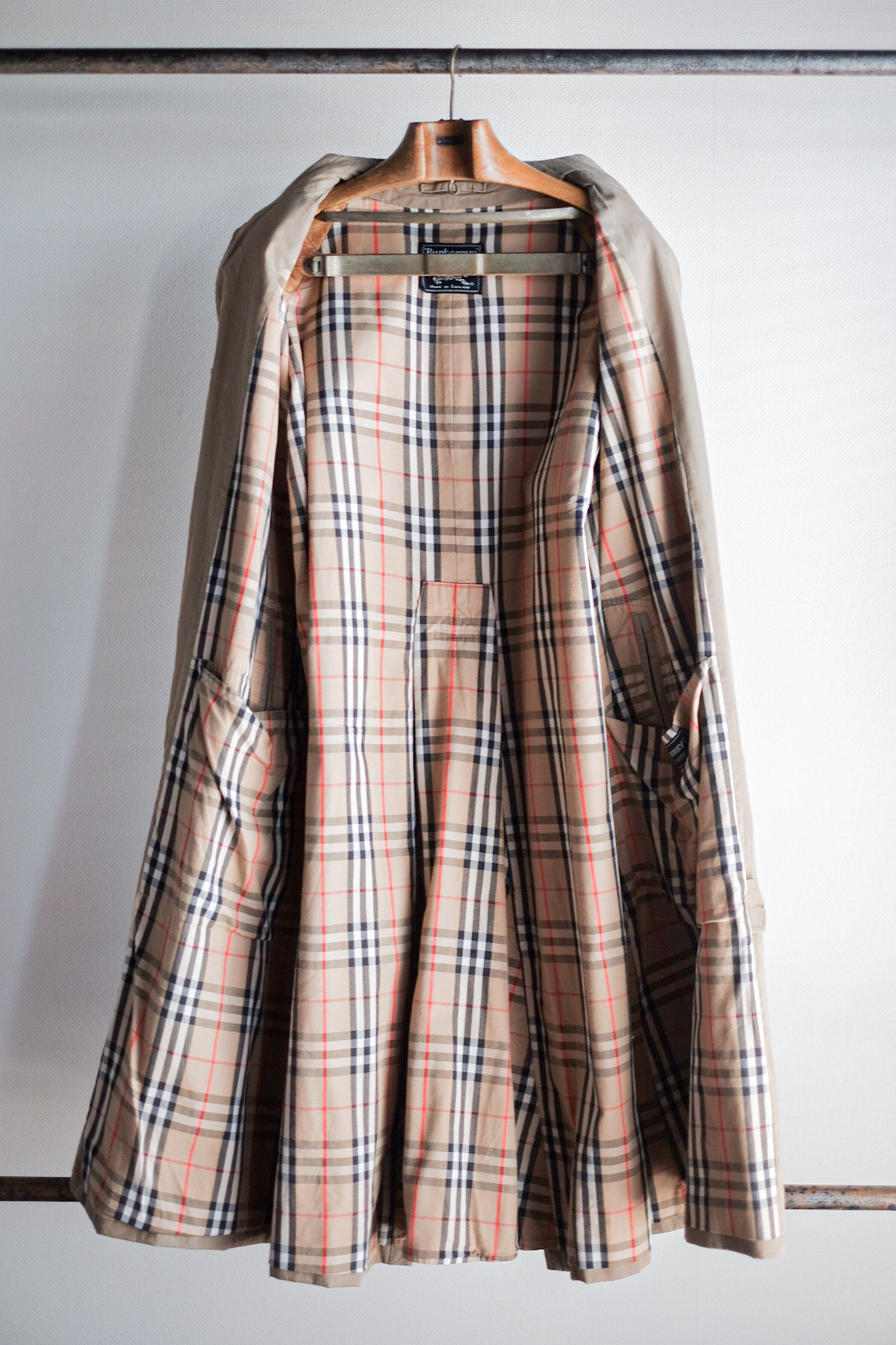 【~80's】Vintage Burberry's Single Raglan Rider Coat C100
