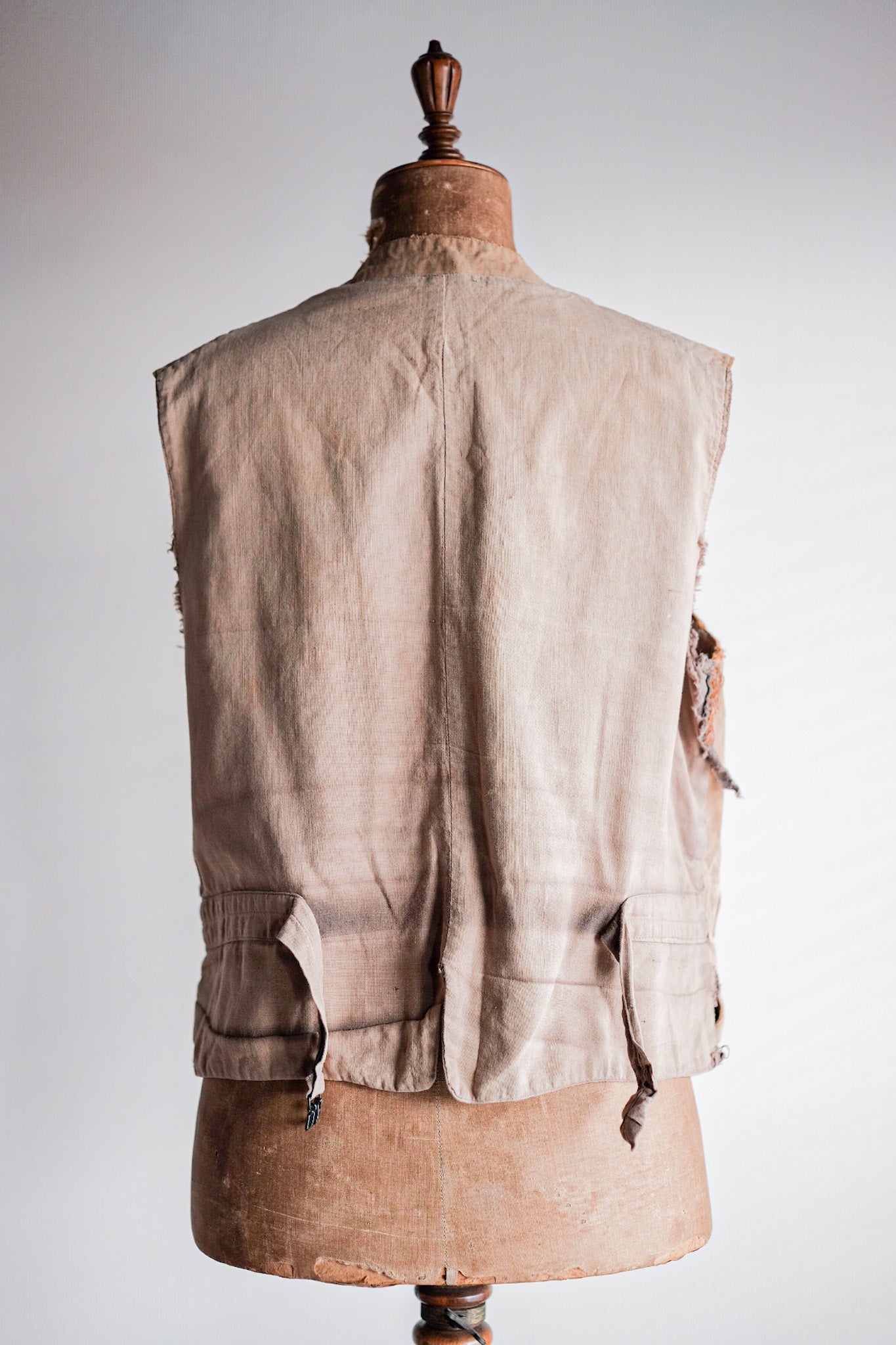 【~30's】French Vintage Cotton Hunting Gilet