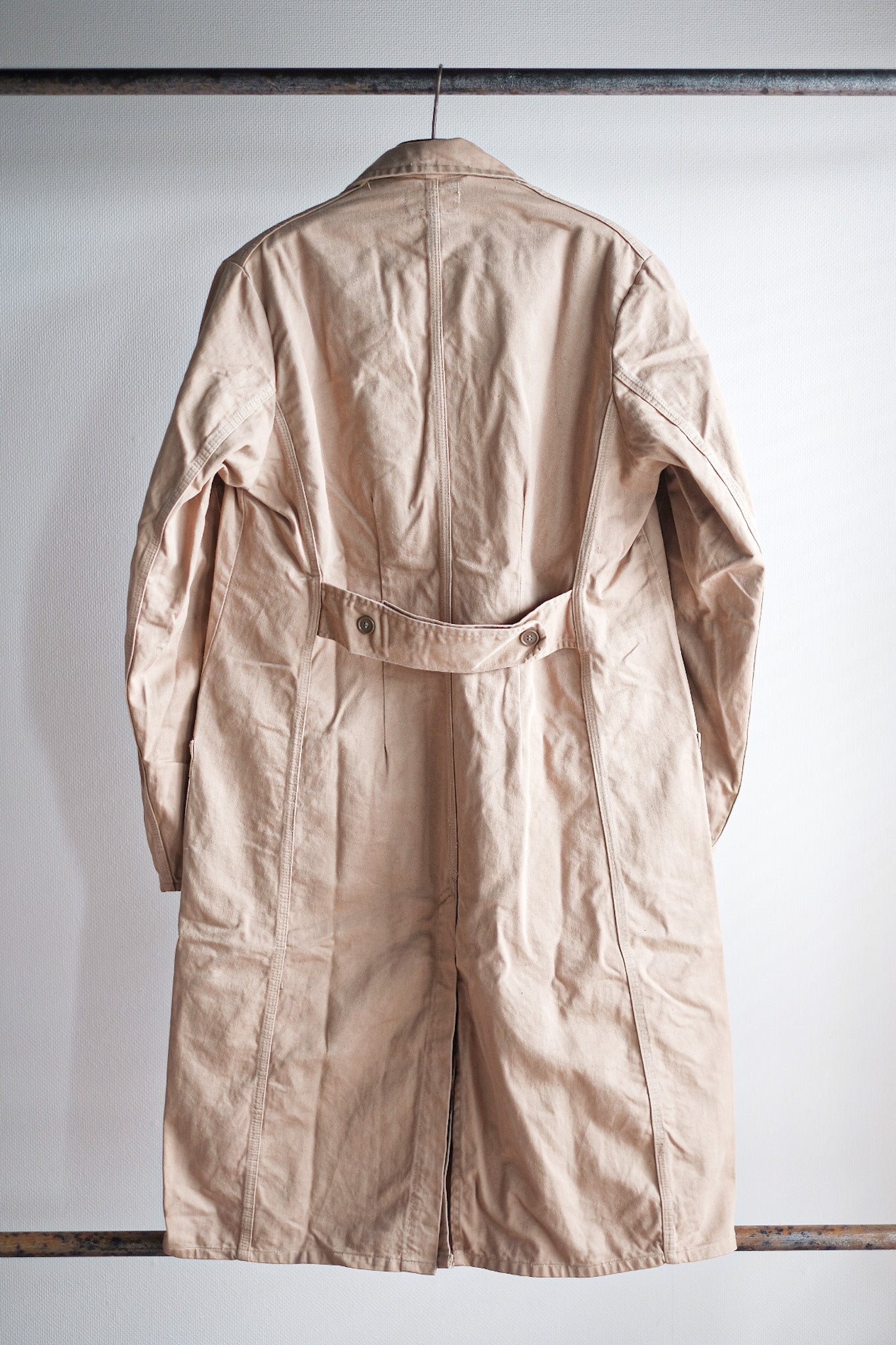 【~50's】Dutch Vintage Double Breasted Cotton Work Coat