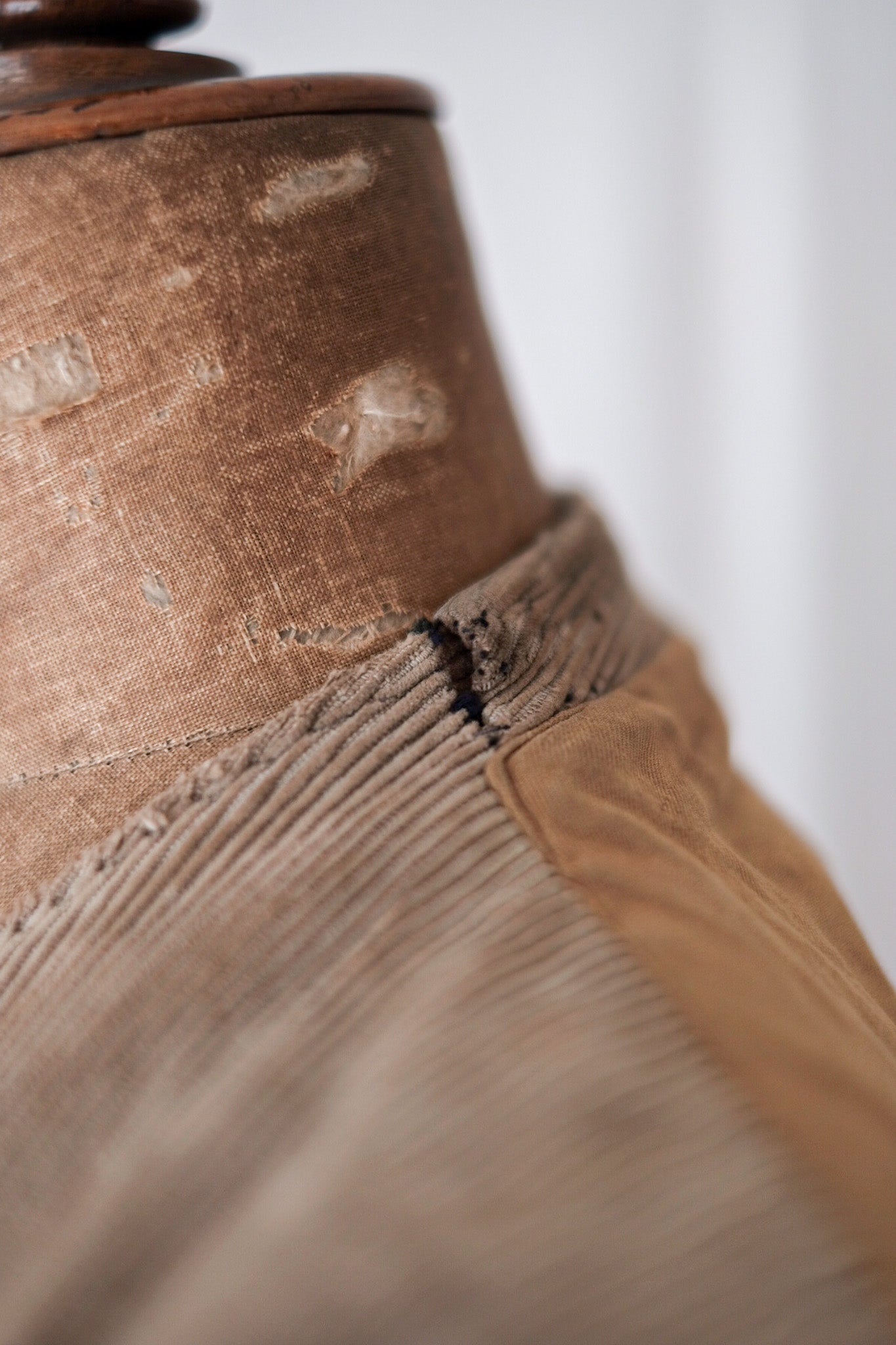 【~30's】French Vintage Brown Corduroy Hunting Gilet