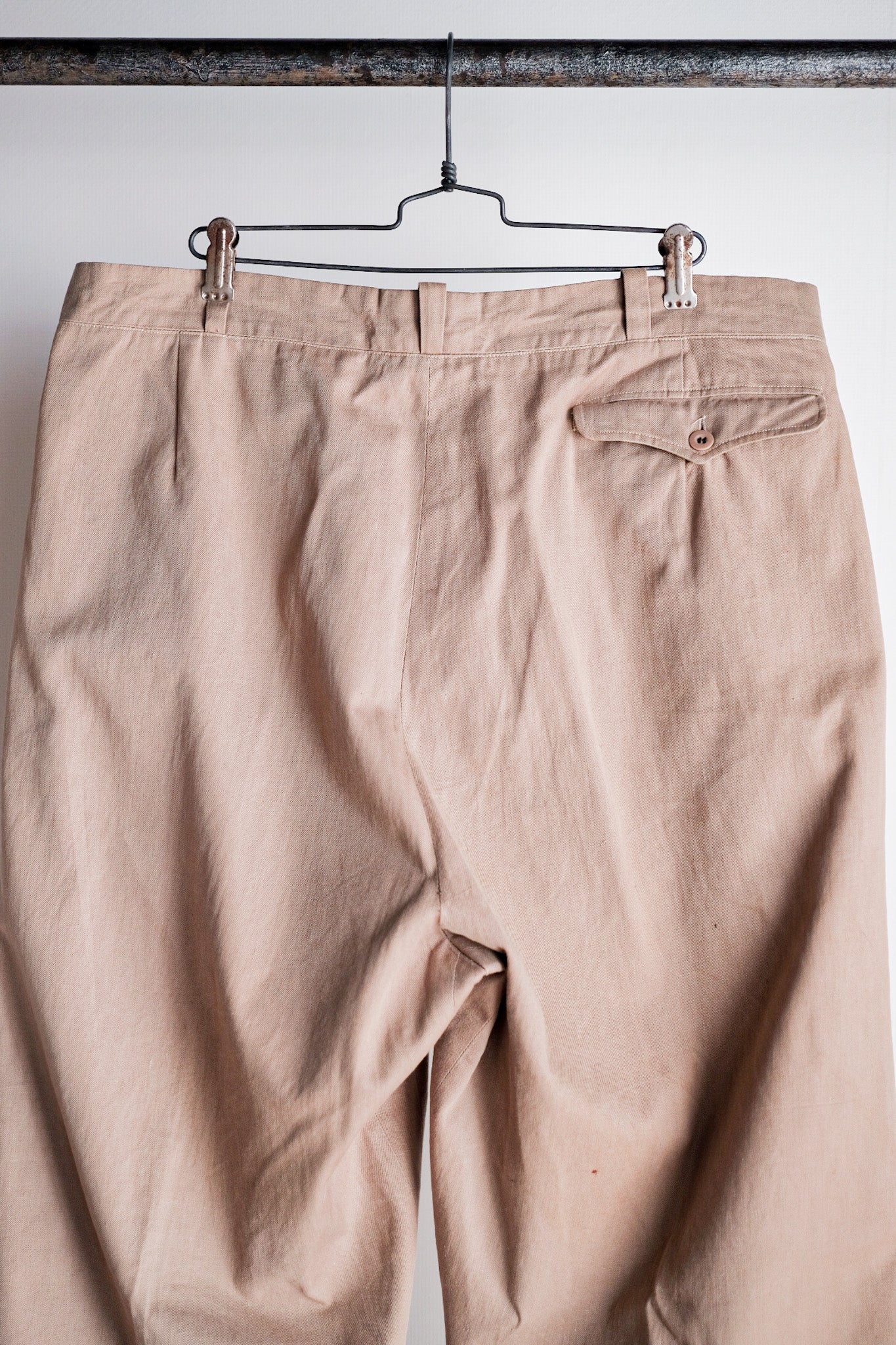 【 ~ 50's 】กางเกงขายาวผ้าฝ้ายวินเทจฝรั่งเศส