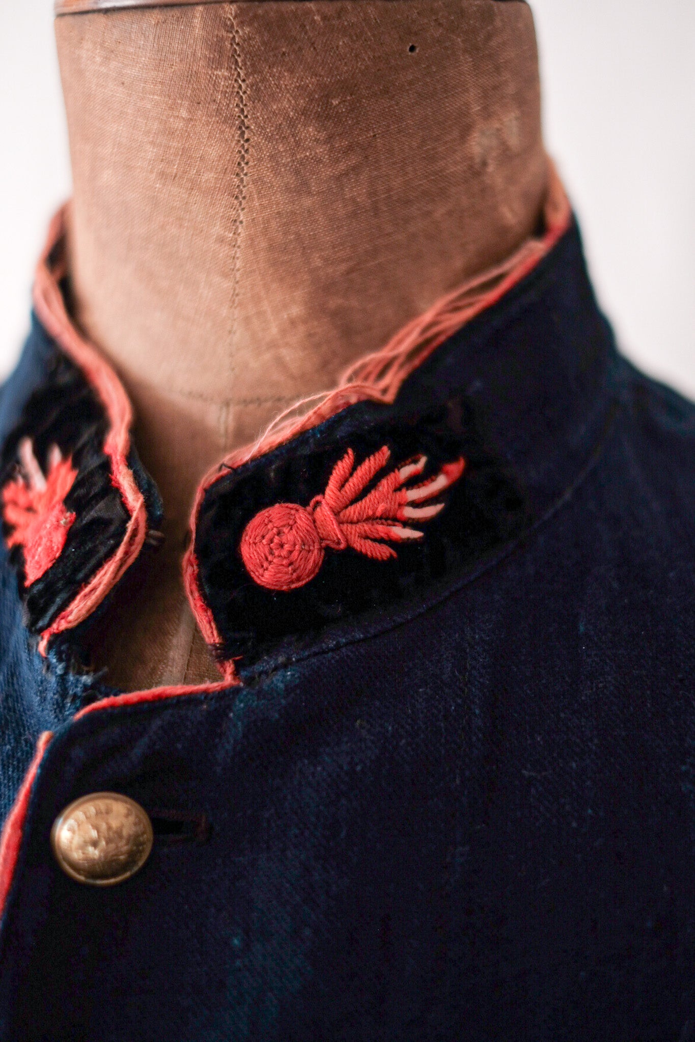 【~10's】French Vintage Indigo Metis Fireman Jacket