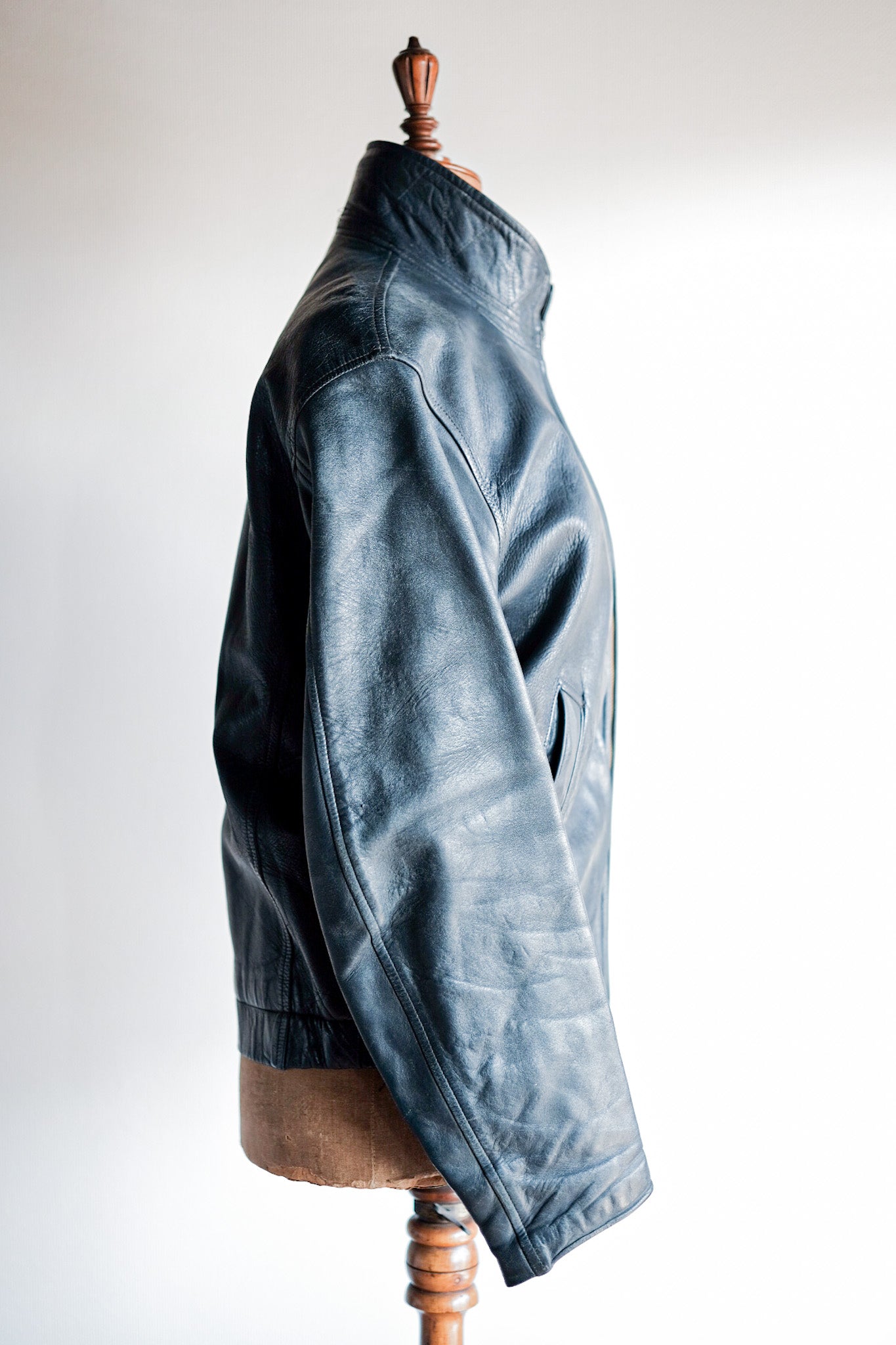 【~70's】French Air Force Pilot Leather Jacket