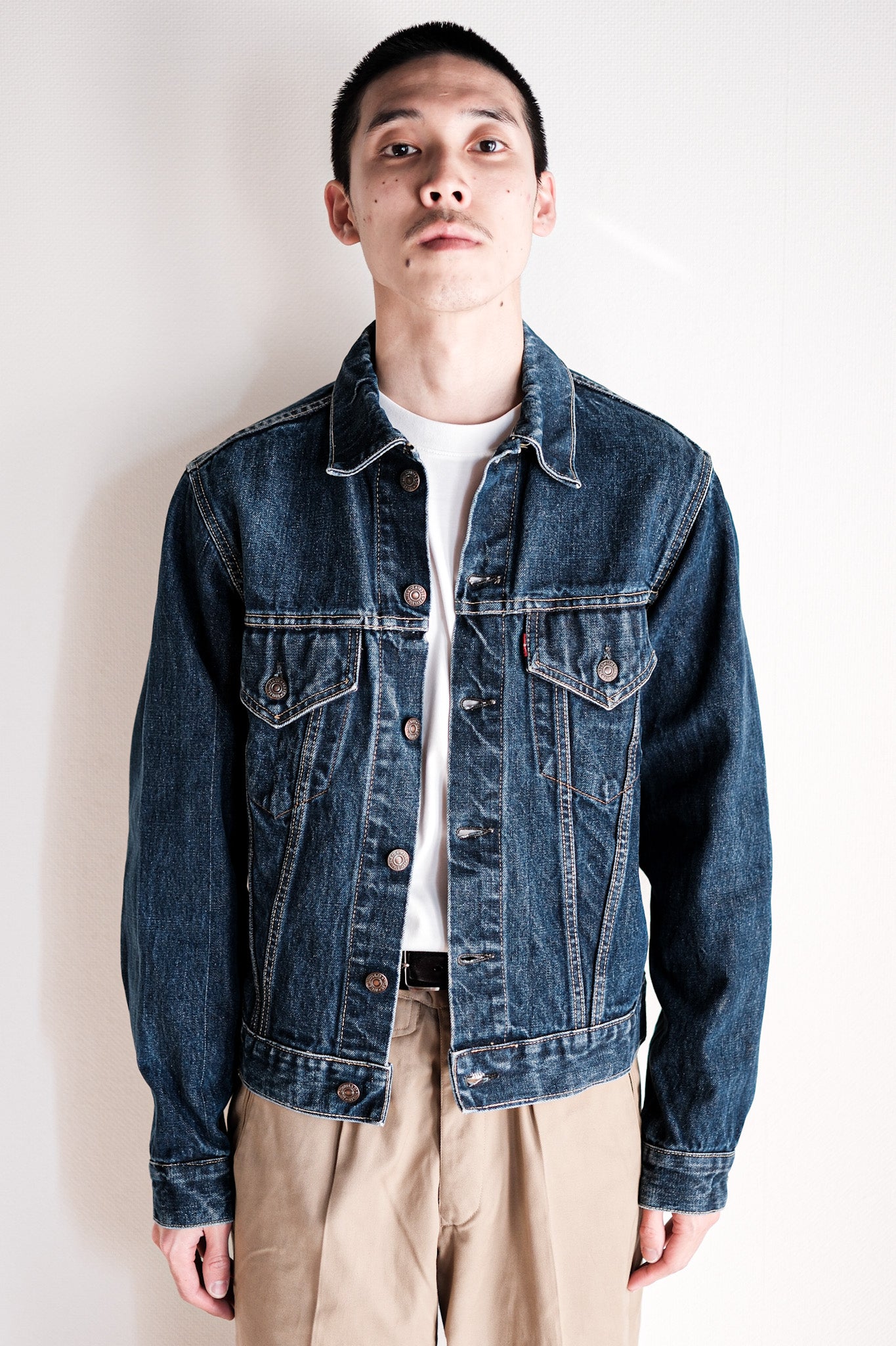 【~60's】Vintage Levi's 557 Denim Jacket Size.40 "Big E"