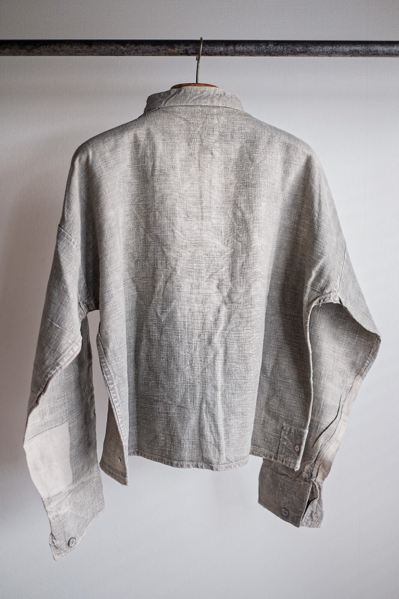 【~10's】WW1 German Navy Bourgeron Linen Smock “Feldgrau Green Grey”
