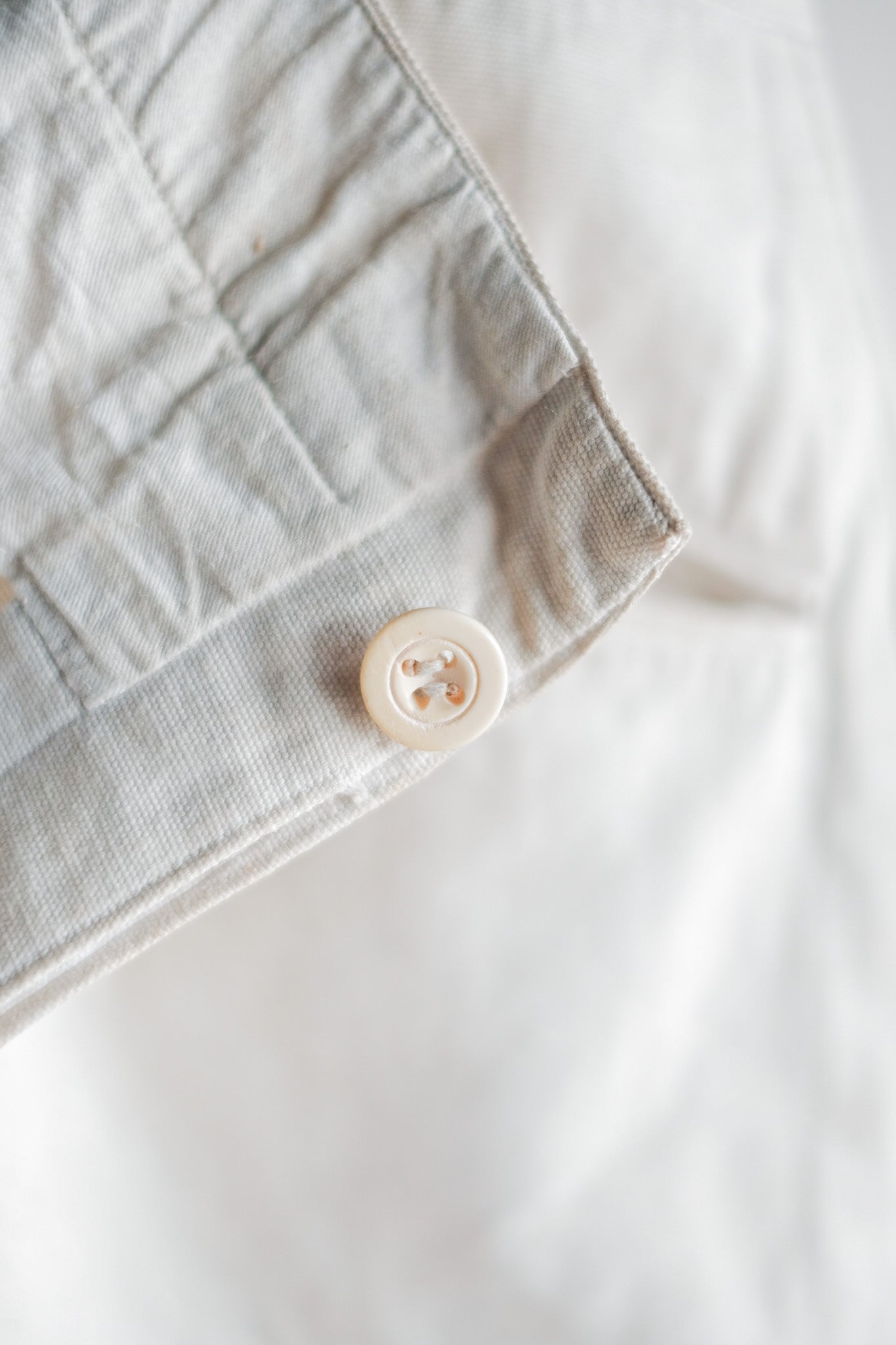 【~30's】French Vintage Linen Work Pants