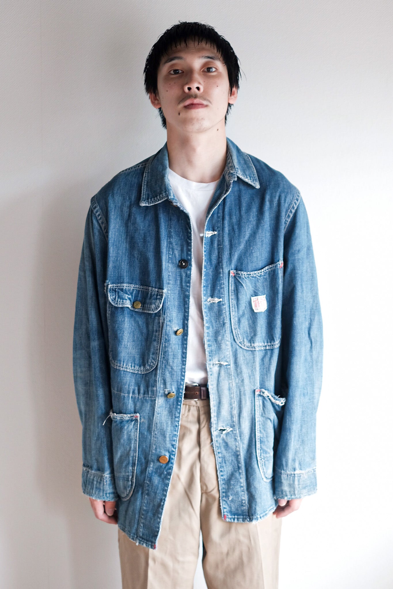 【~40's】American Vintage Denim Coverall "TEST by Rice-Stix"