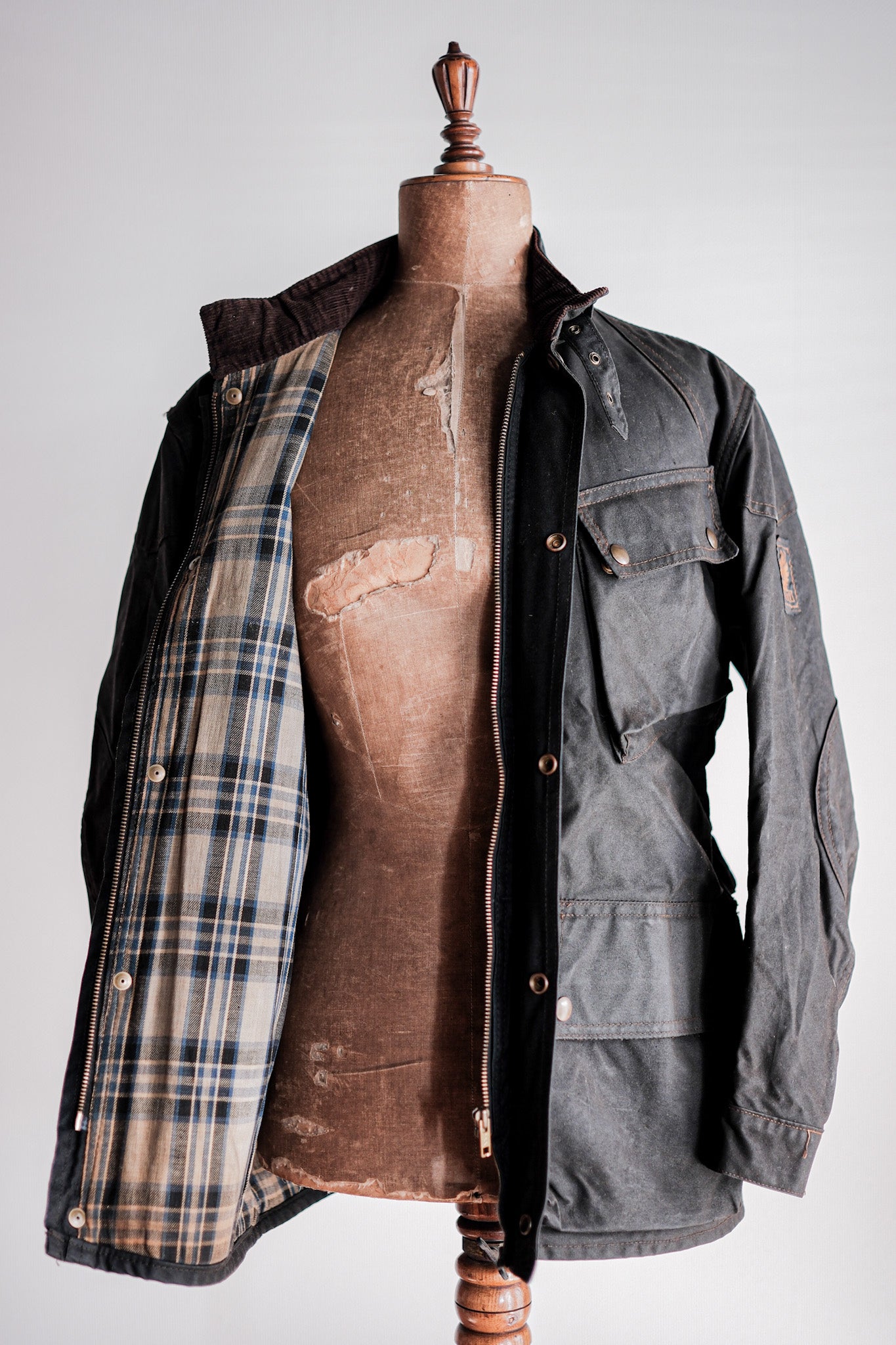 【~60's】Vintage Belstaff Waxed Jacket & Trousers Set Up Size.38 "TRIALMASTER"