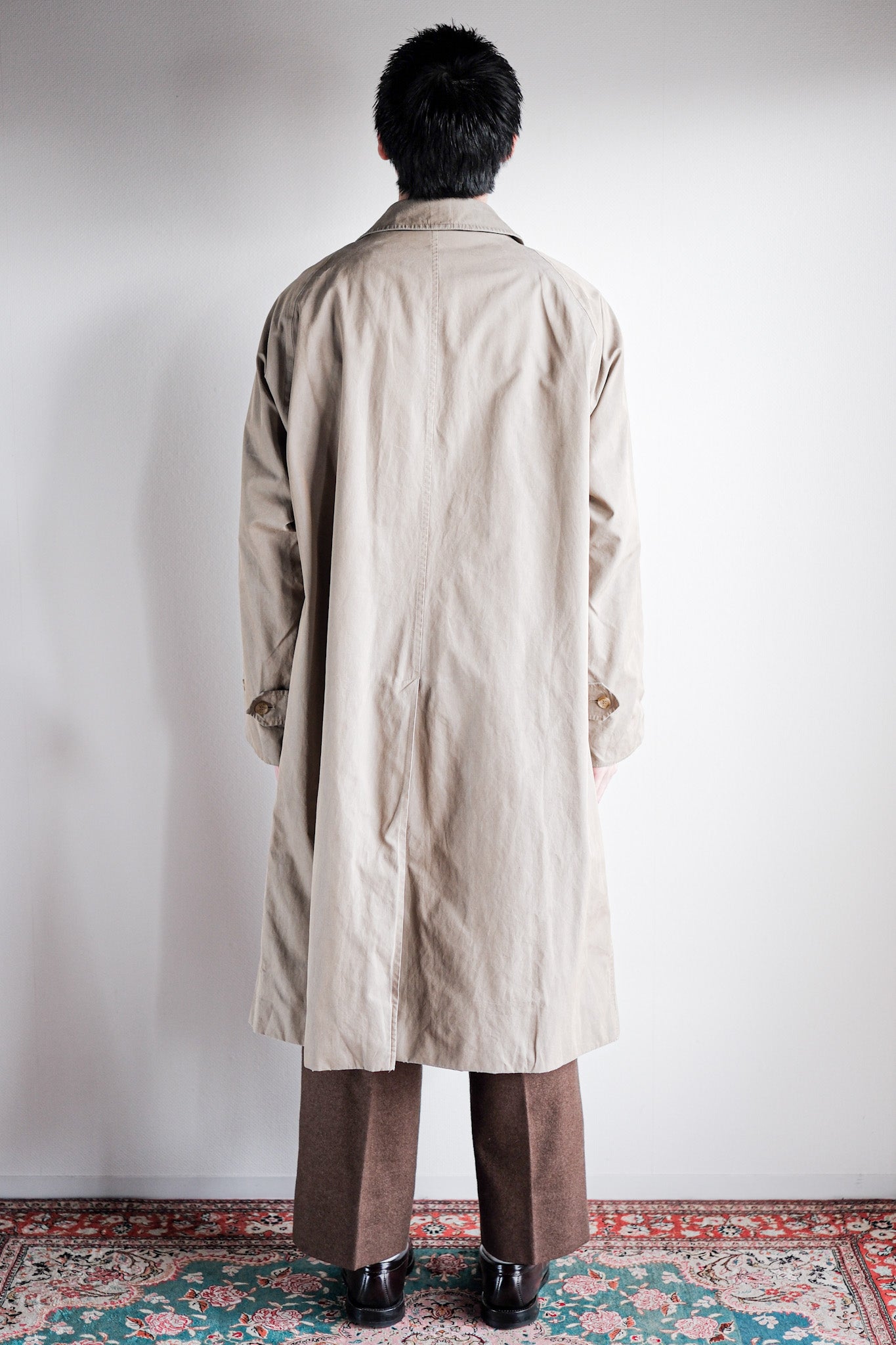 【~80's】Vintage Burberry's Single Raglan Balmacaan Coat C100 Size.48REG