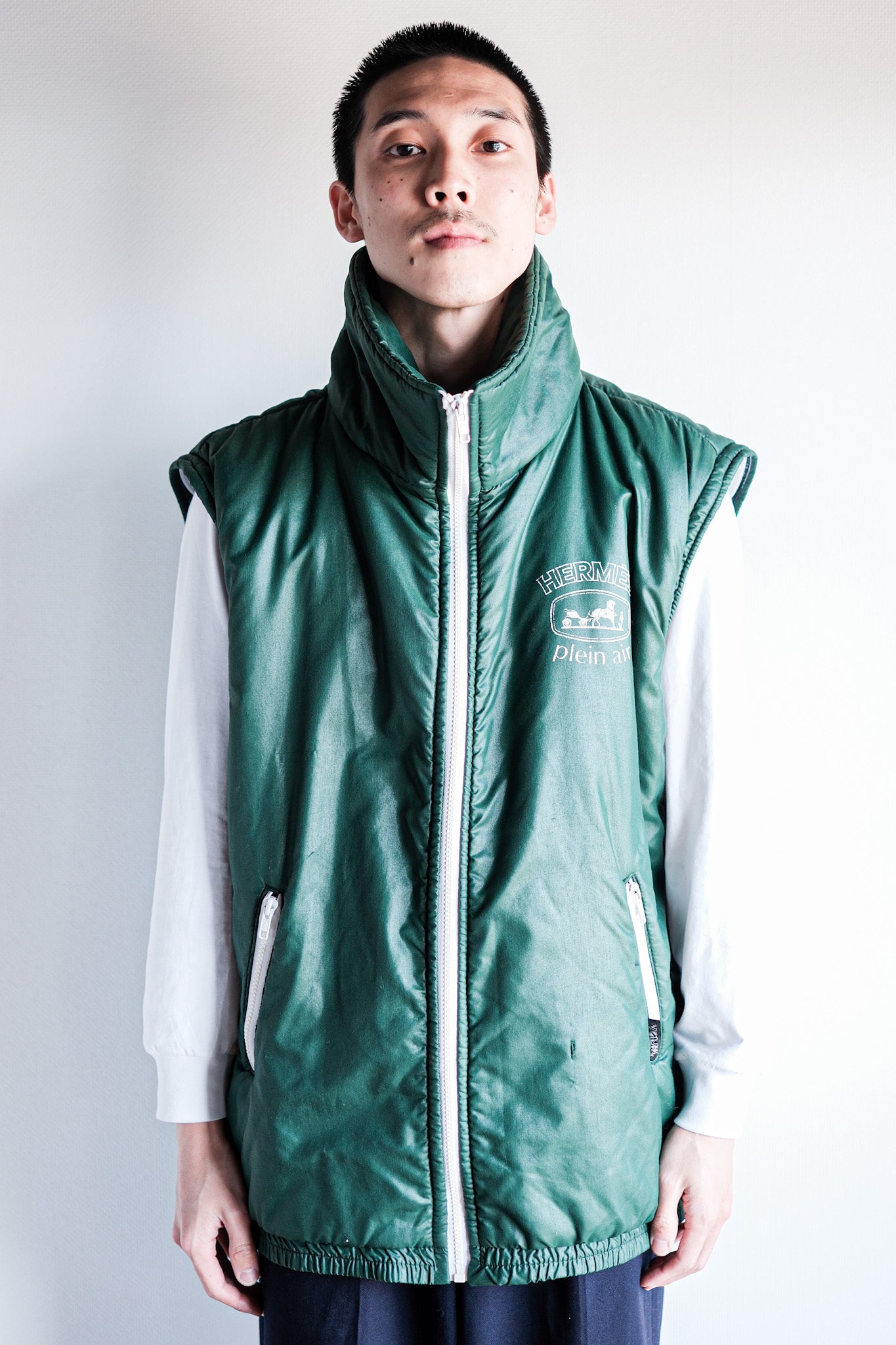 【~80's】Old Hermès Paris Plein Air 2-Way Jacket