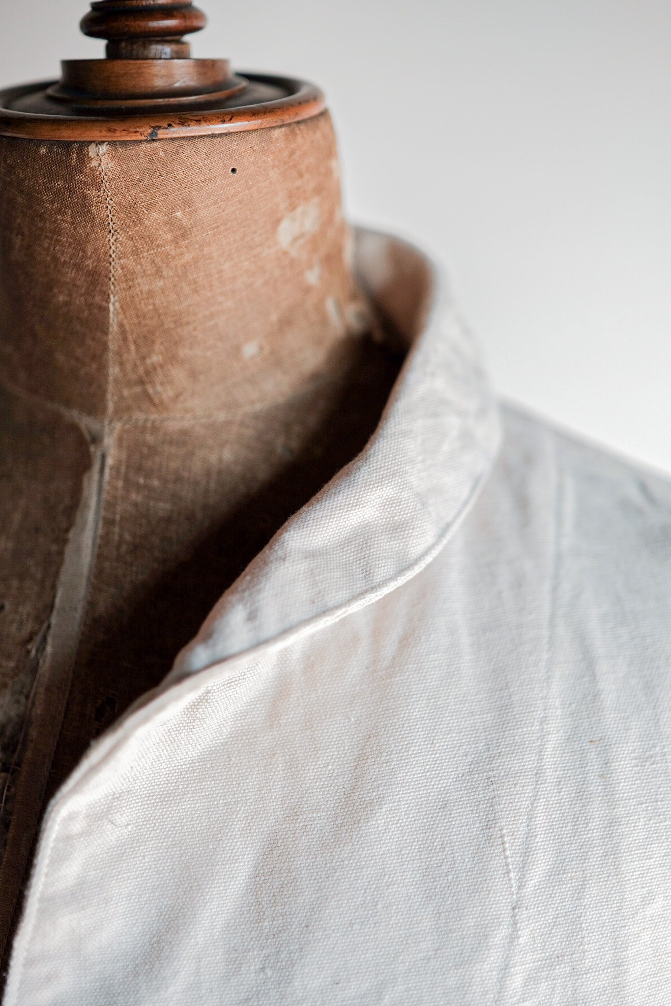 【~30's】French Navy Linen Sailor Smock "Dead Stock"