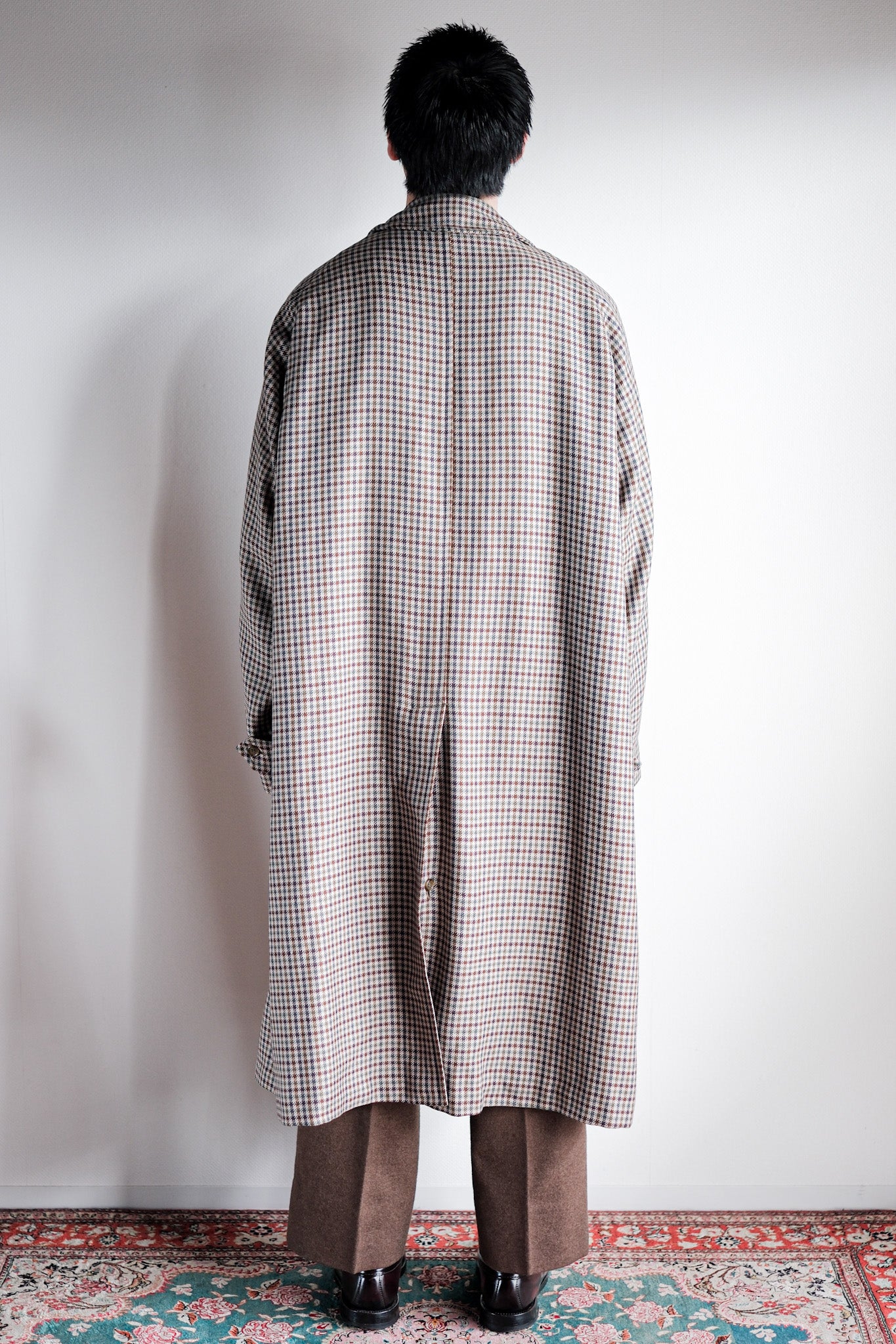 【~80's】Vintage Burberry's Single Raglan Wool Balmacaan Coat Size.56REG