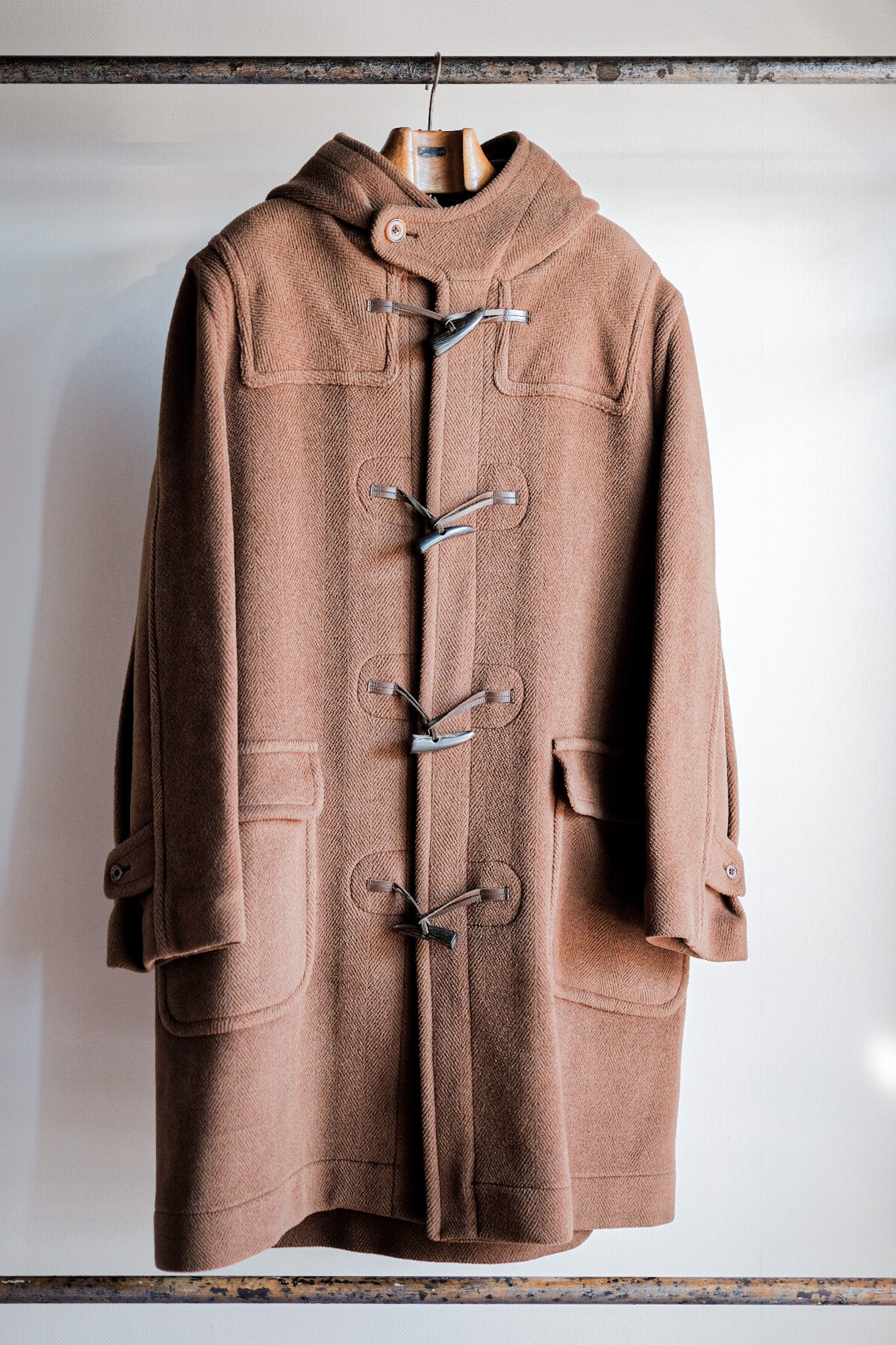 【~90's】Old INVERTERE Wool Duffle Coat "Moorbrook"