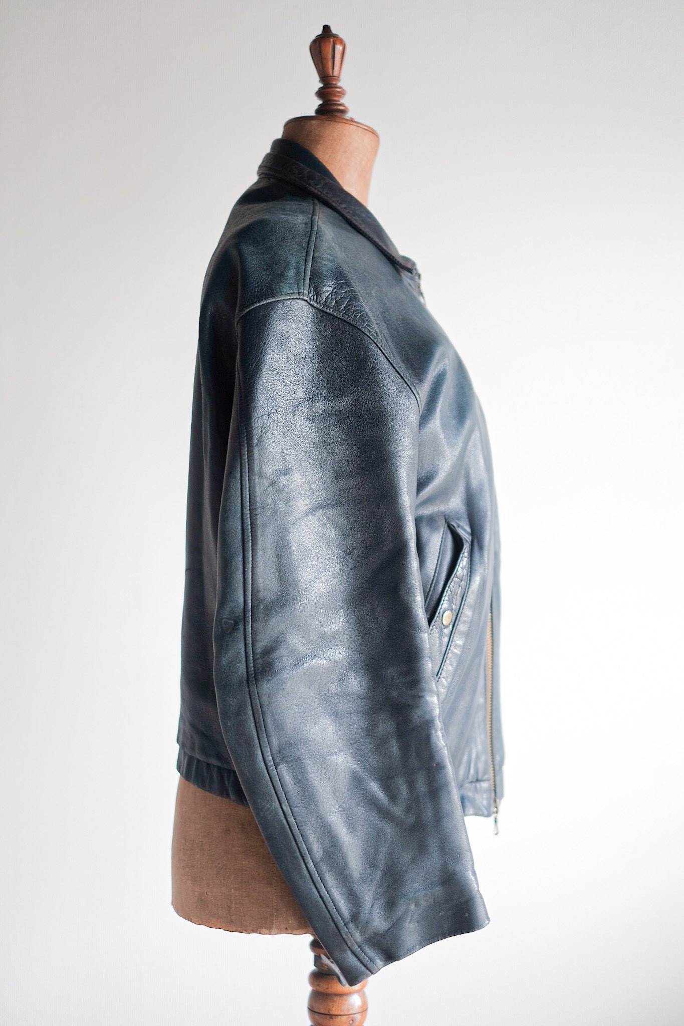 【~80's】French Air Force Pilot Leather Jacket