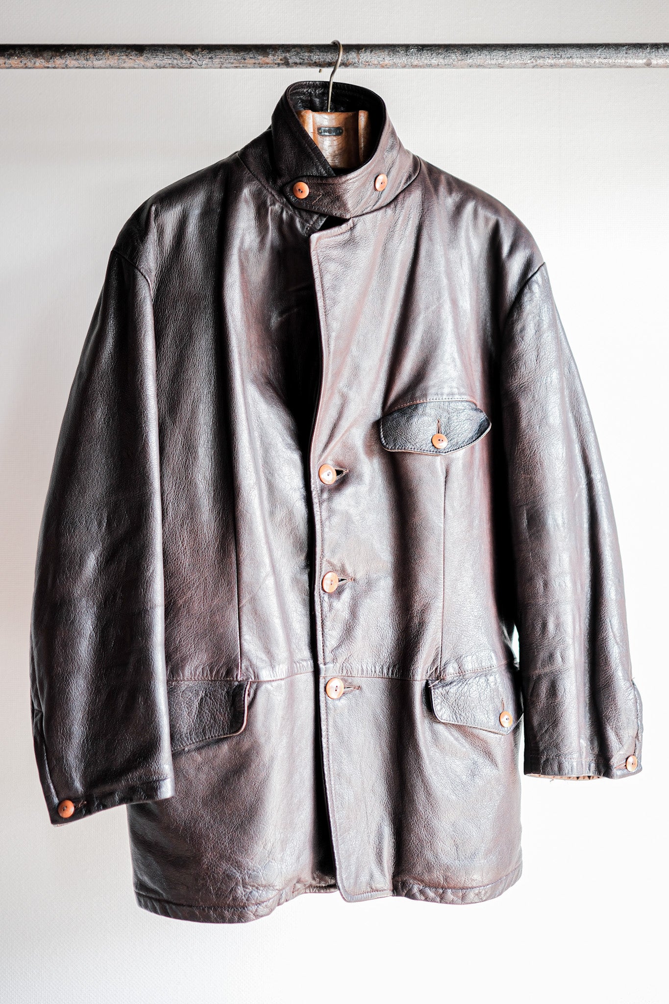 【~80’s】Old C.P.Company Leather Jacket Size.48