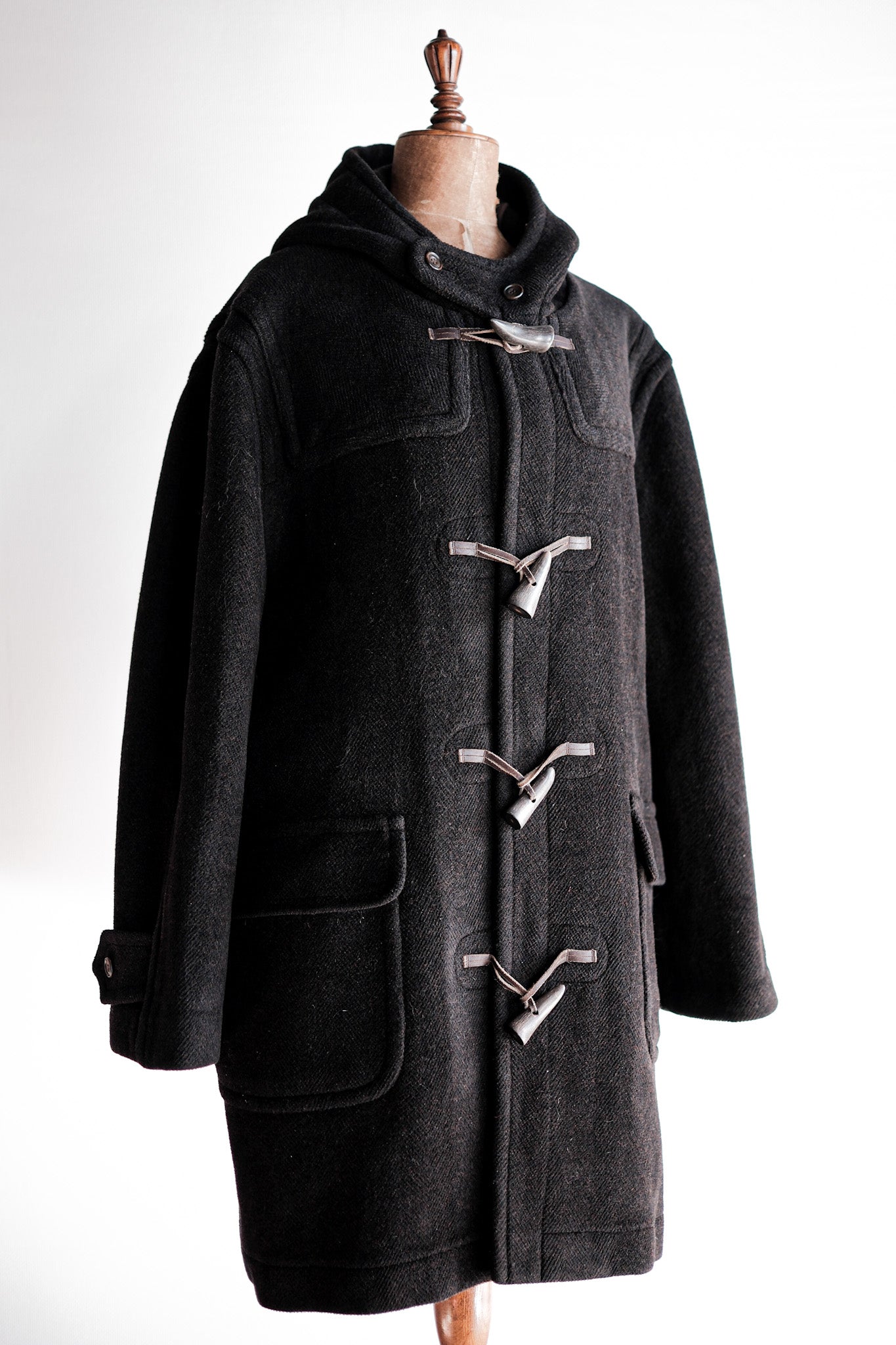 【~90's】Old INVERTERE Wool Duffle Coat "Moorbrook"