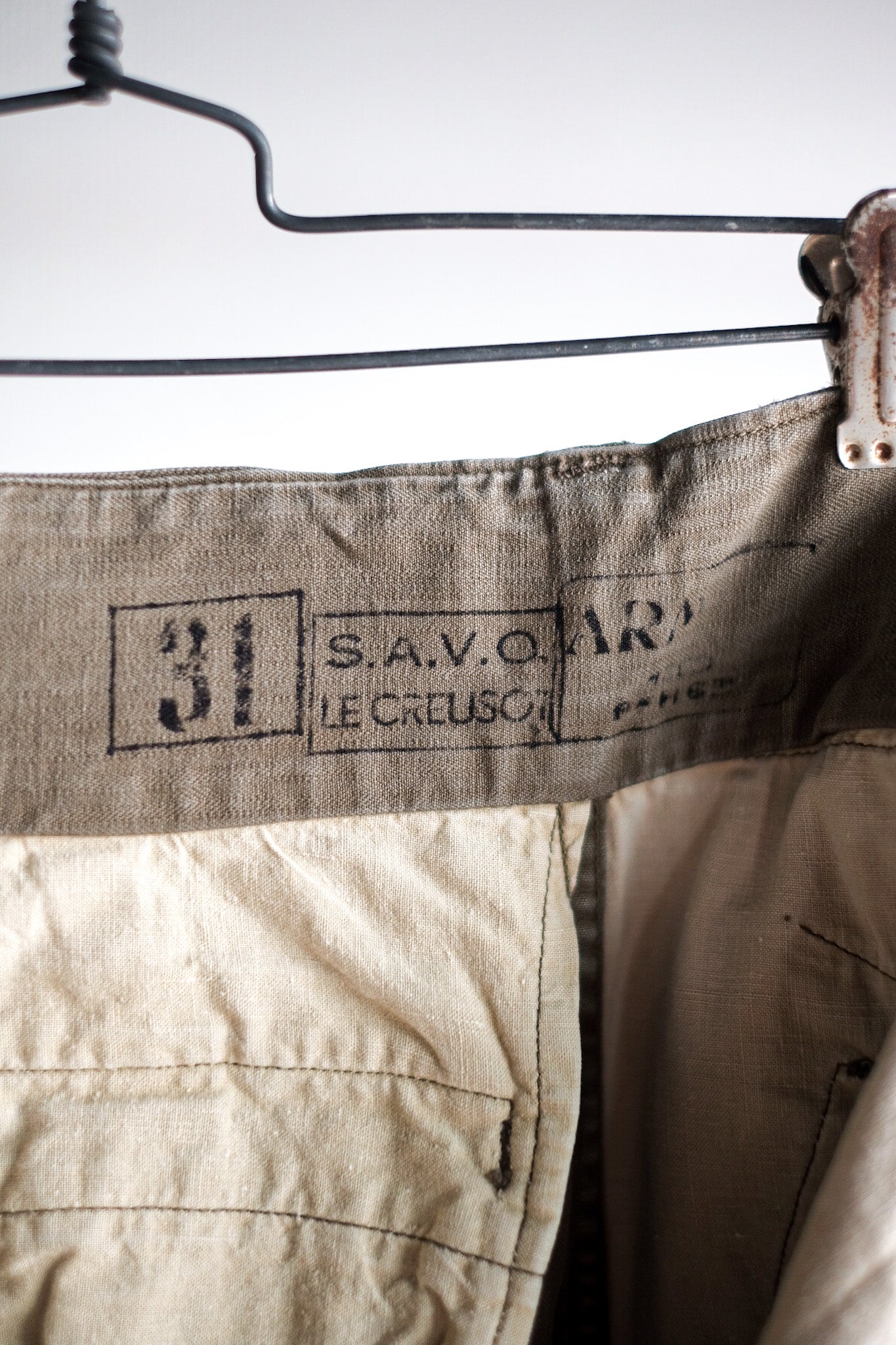 【~50's】French Army M47 Field Trousers Size.31