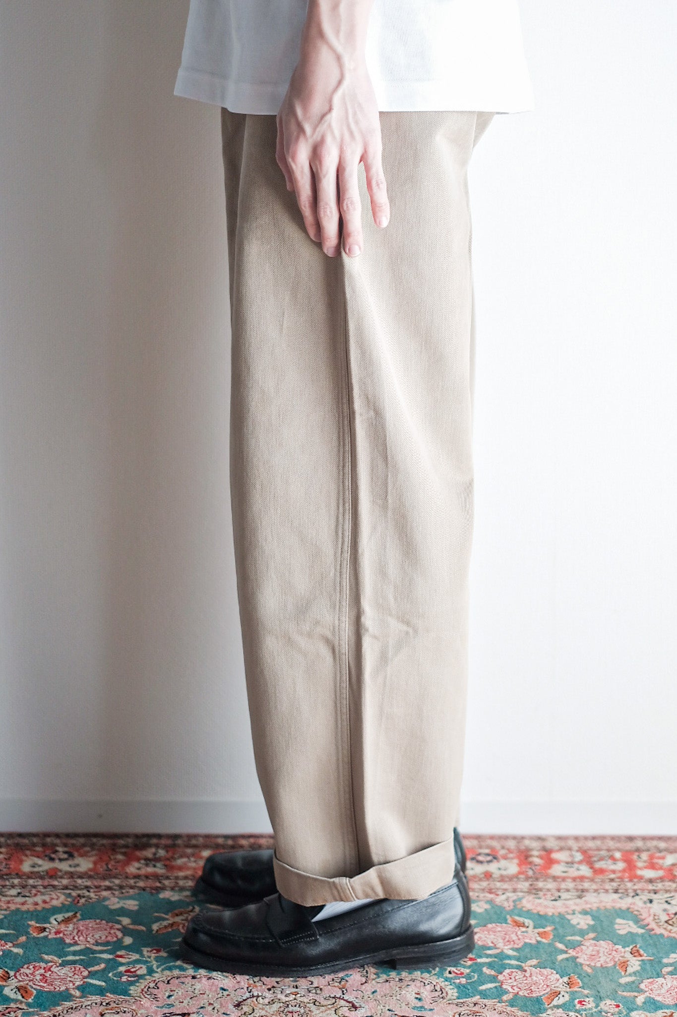 【~60's】French Army M52 Chino Trousers Size.23