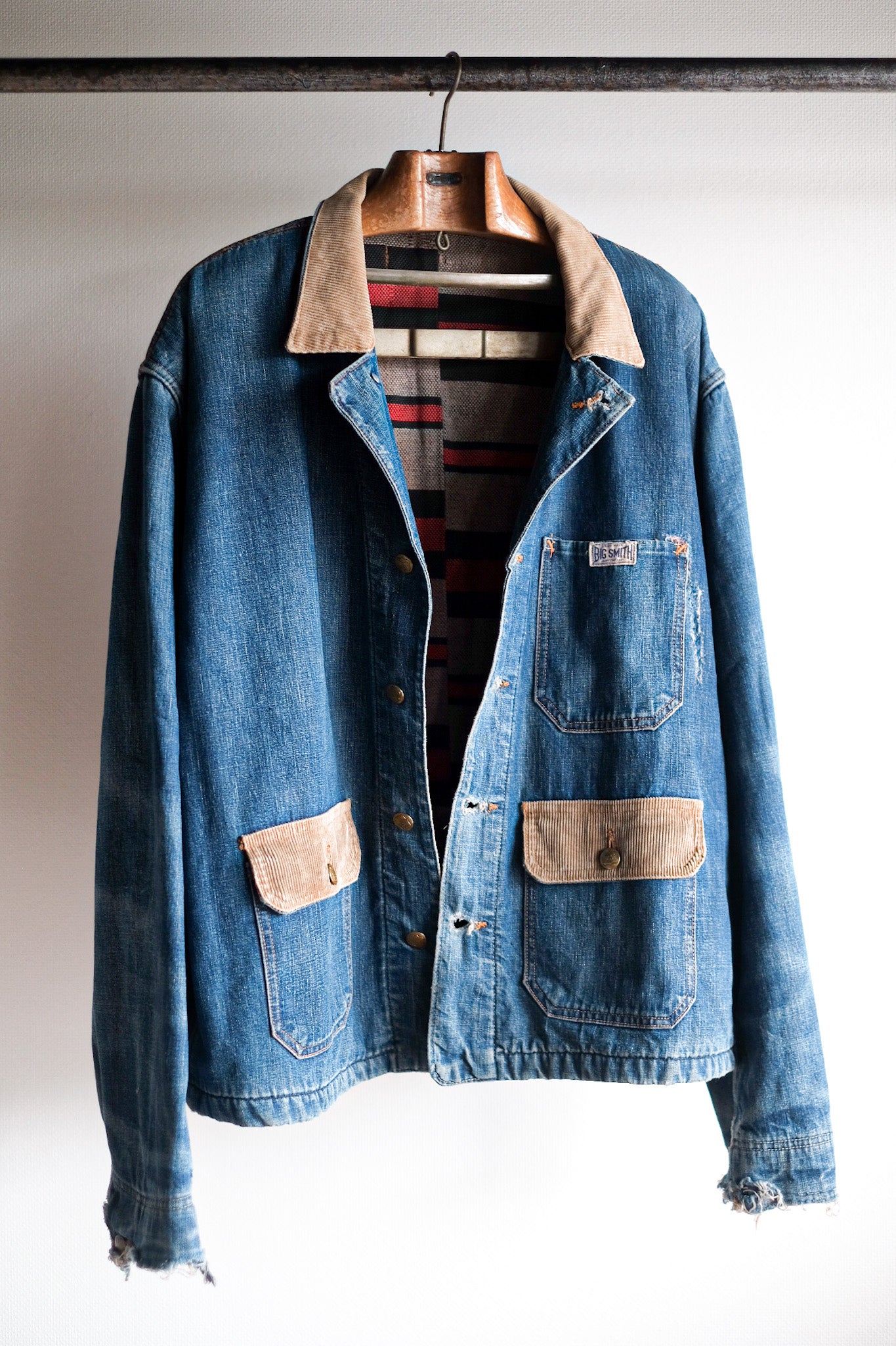 【~40's】American Vintage Denim Coverall With Blanket "BIG SMITH"