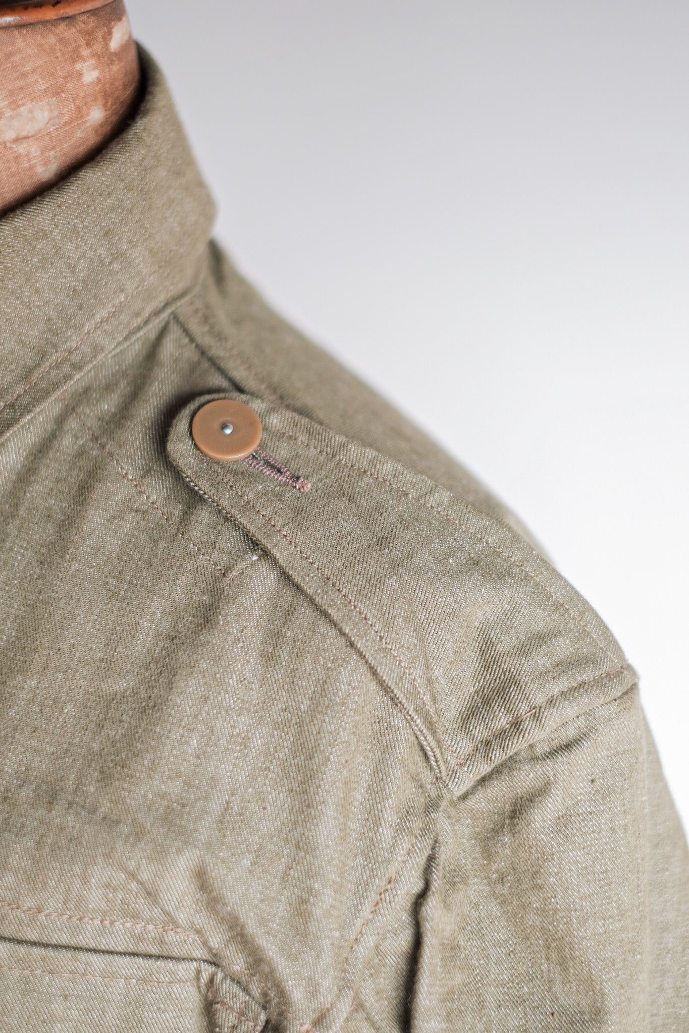 【~50's】British Army Green Denim Battle Dress Jacket Size.7 "Dead Stock"
