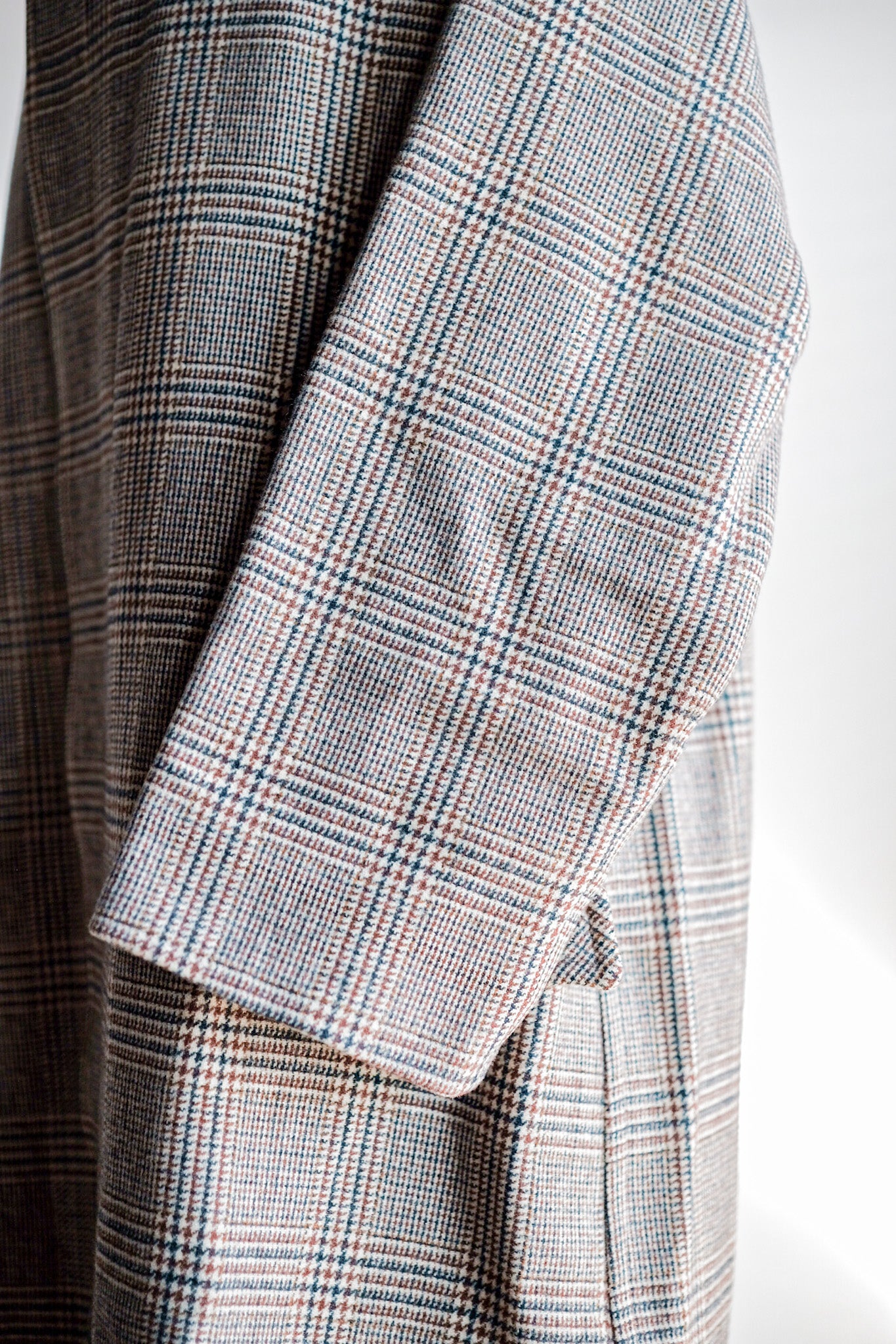 【~80's】Vintage Burberry's Single Raglan Balmacaan Coat Size.54R "Saddle Tweed"