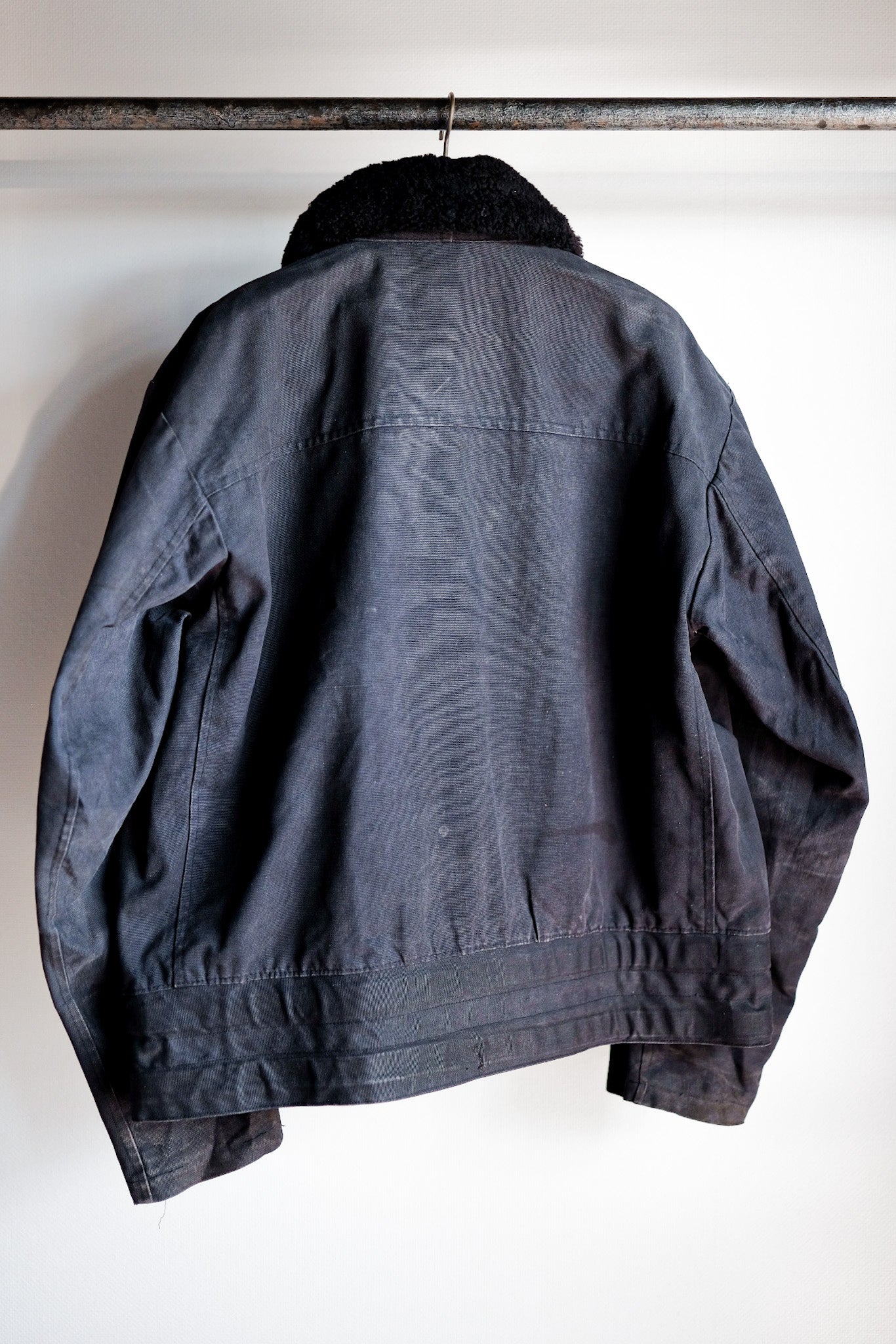 【~50’s】Swedish Army Motorcycle Jacket “Black Color”
