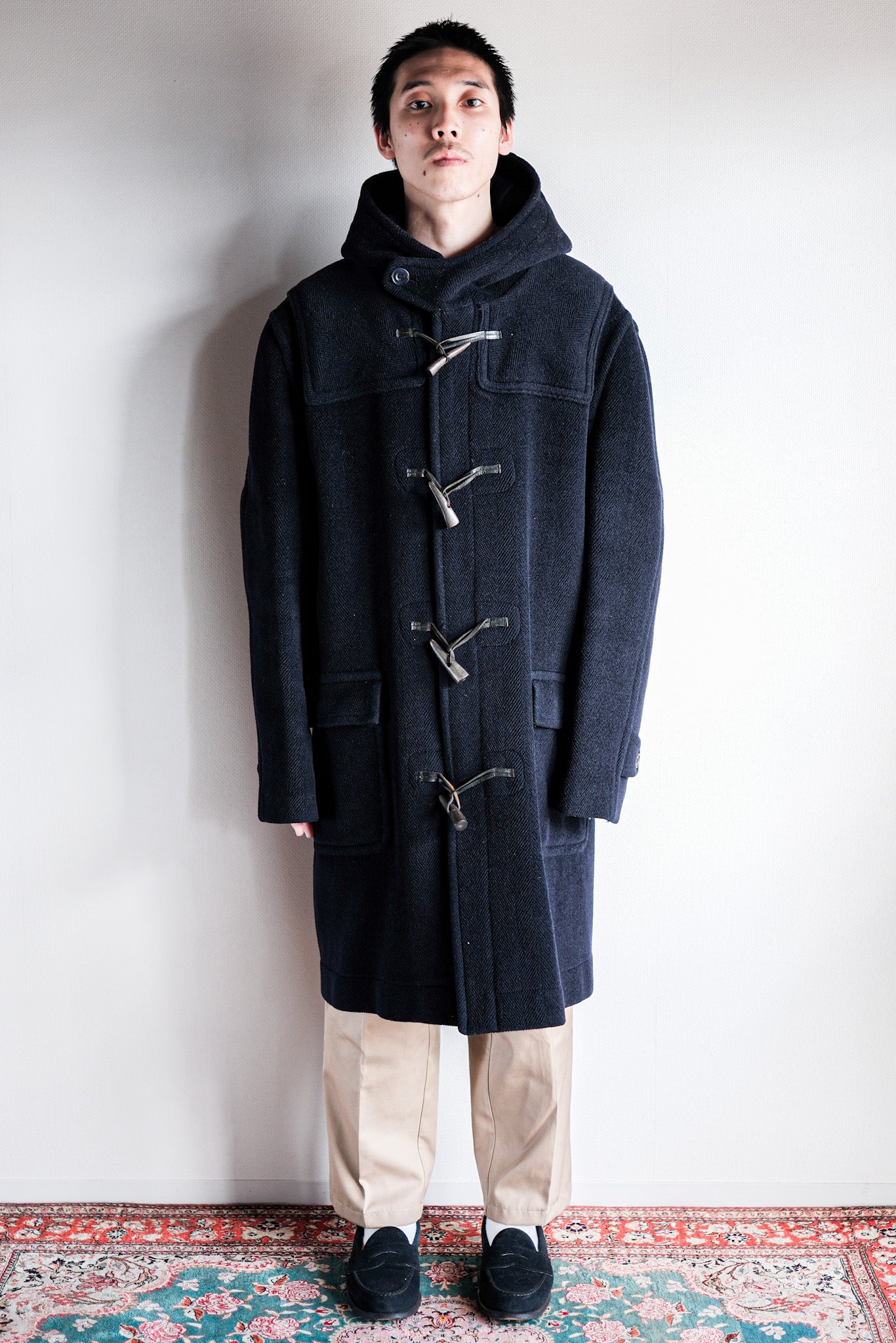 【~90's】Old INVERTERE Wool Duffle Coat "Moorbrook"