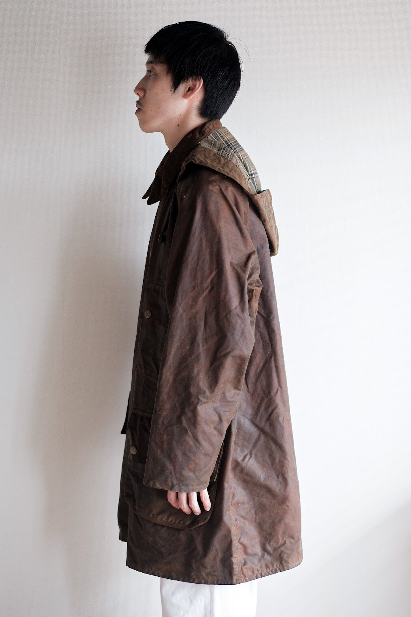 【~60's】Vintage Barbour "Solway Zipper" Yellow Label