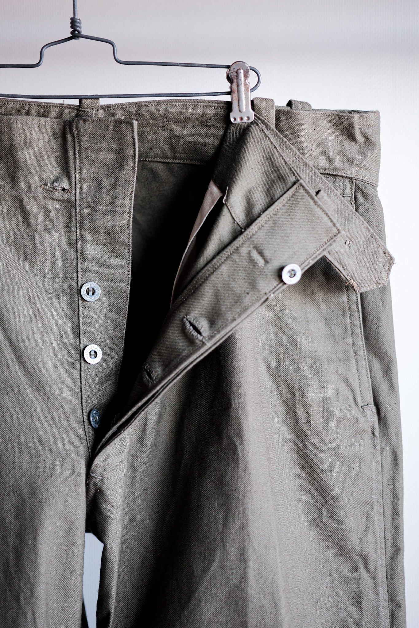 【~40's】French Army Unusual Pattern Trousers "Dead Stock"