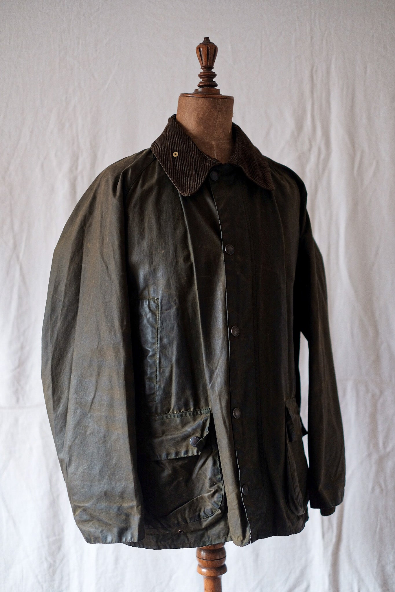 【~90's】Vintage Barbour "BEDALE" 3 Crest Size.40